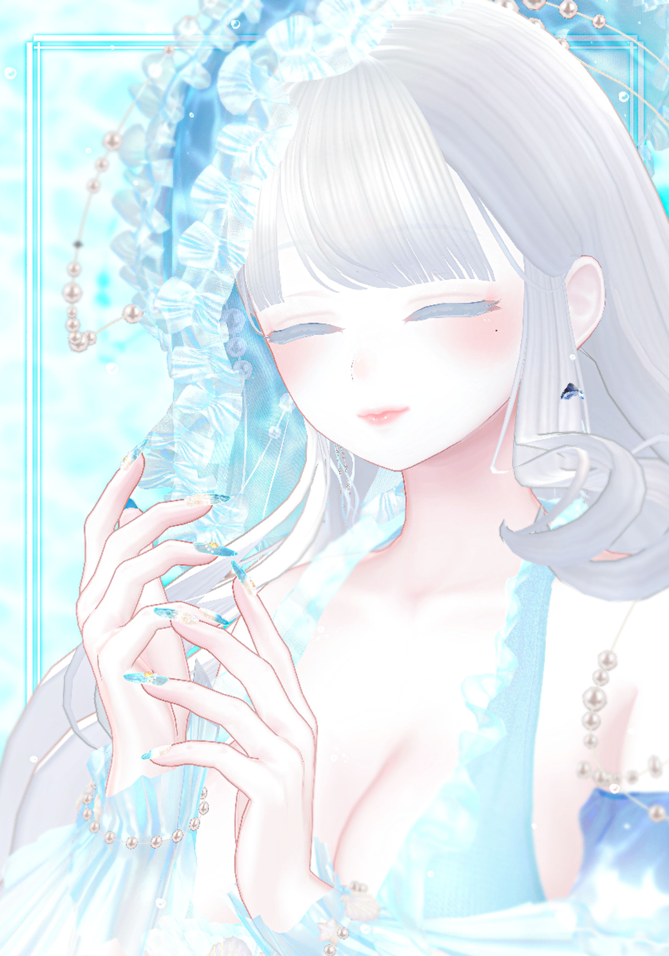 おもちやさん様 Mermaid Nail-1