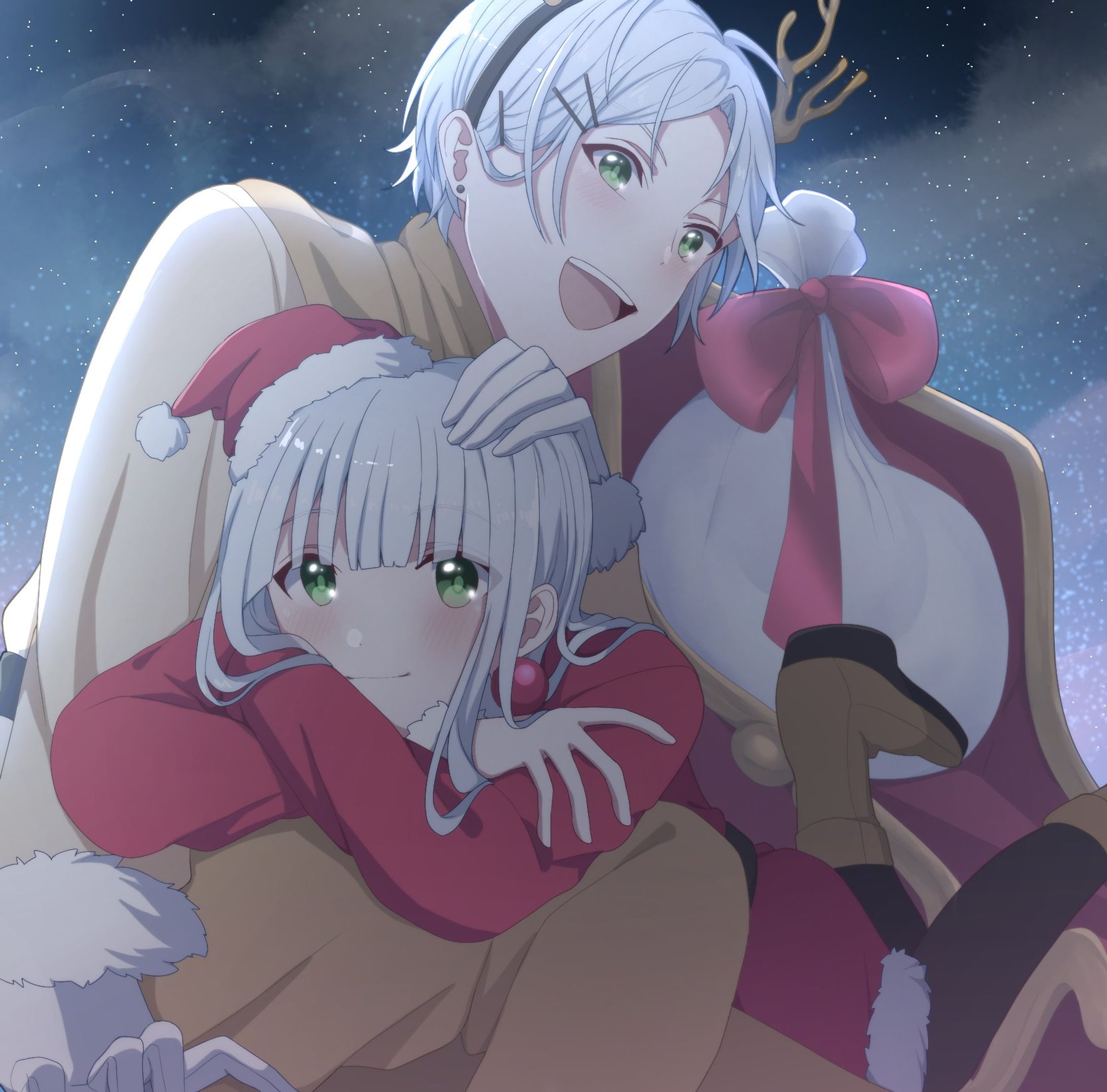 創作　双子クリスマス-1