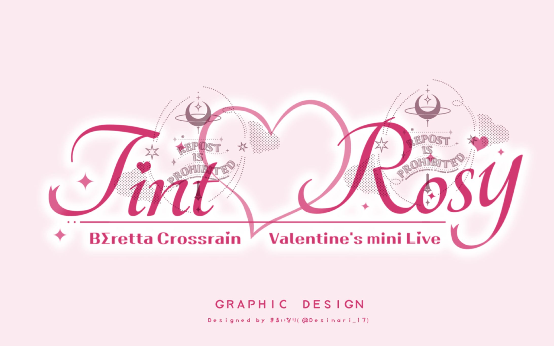 BΣretta Crossrain様　Valentine's mini Live“Tint♡Rosy”ライブロゴ-1