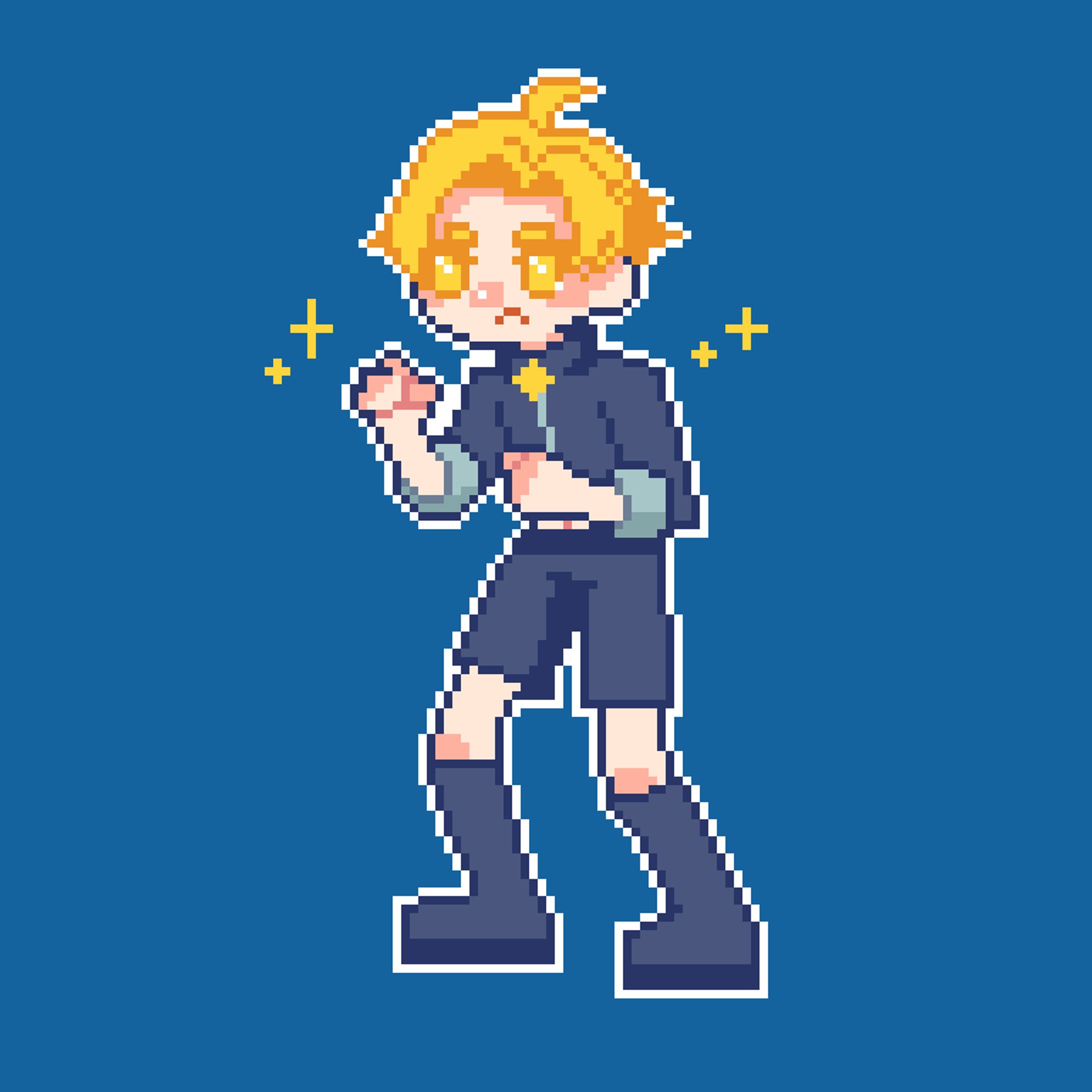 戦闘立ちドット絵-1