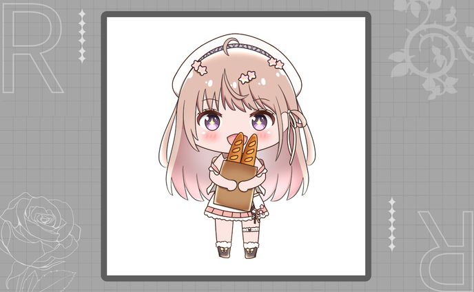 愛沢　日南様　推し缶イラスト