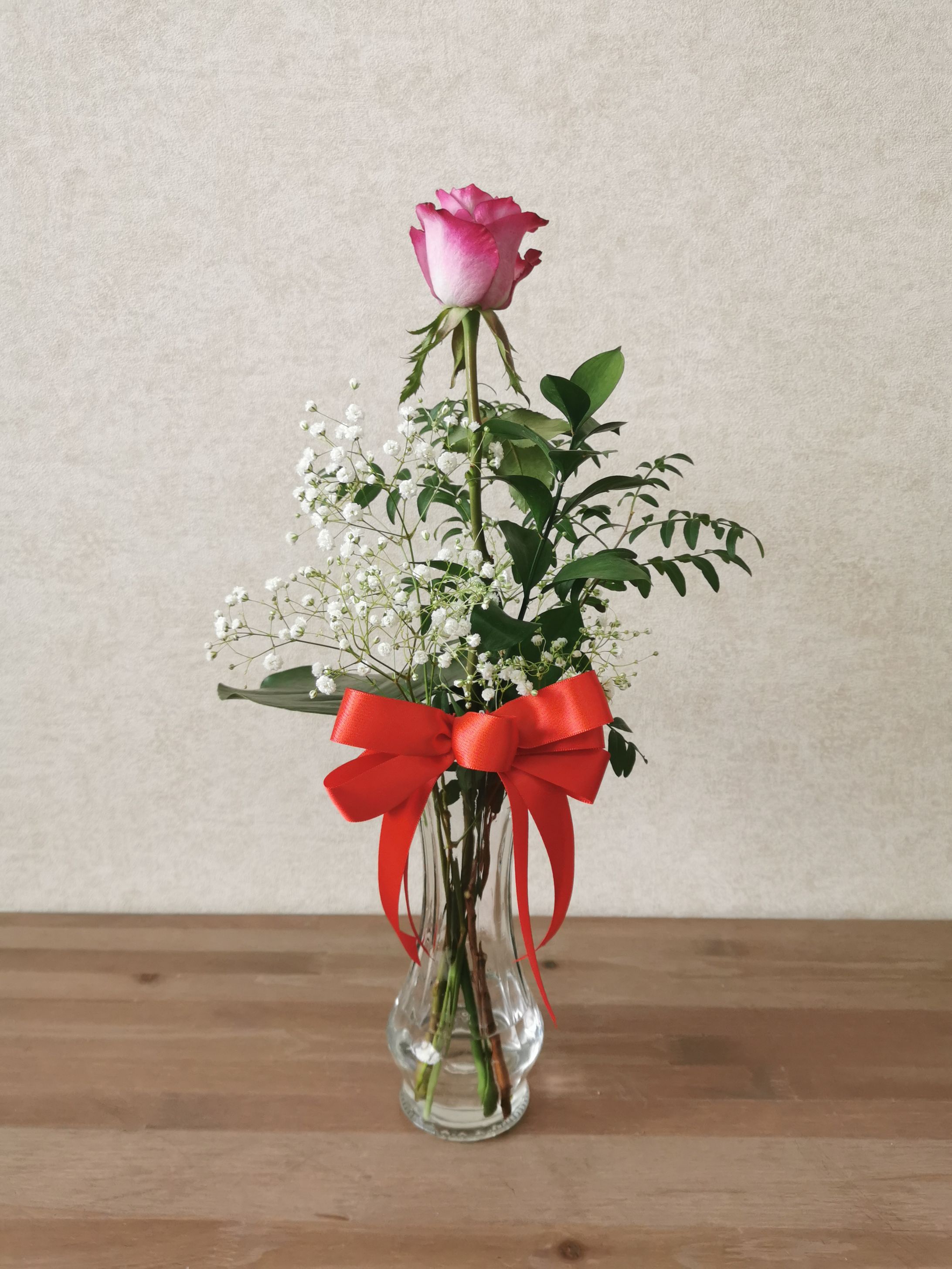 Single Rose in a vase-1