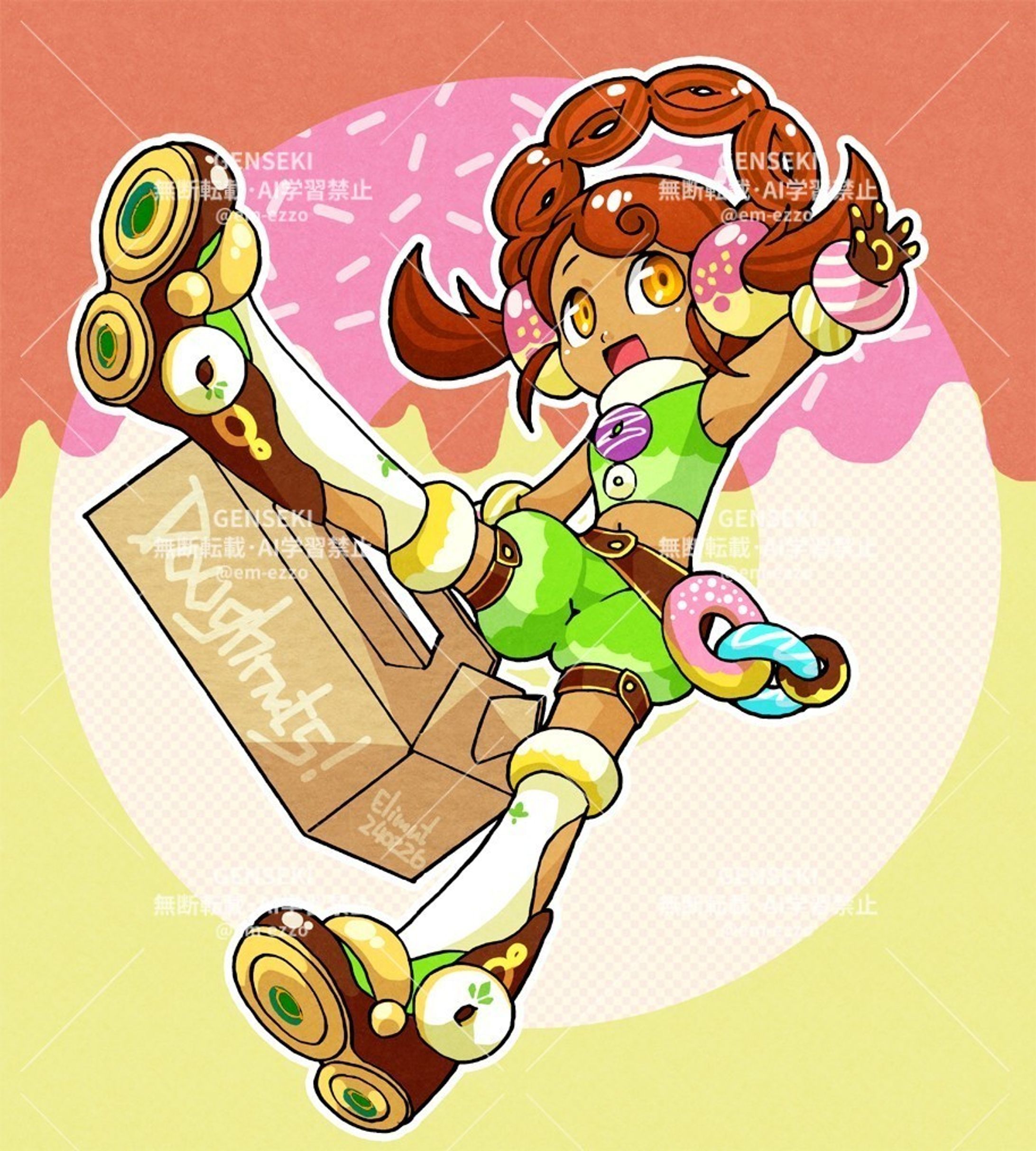 （落）「お菓子の擬人化」-1