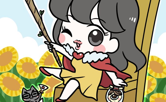 タロットカード【ワンドの女王】モチーフ絵