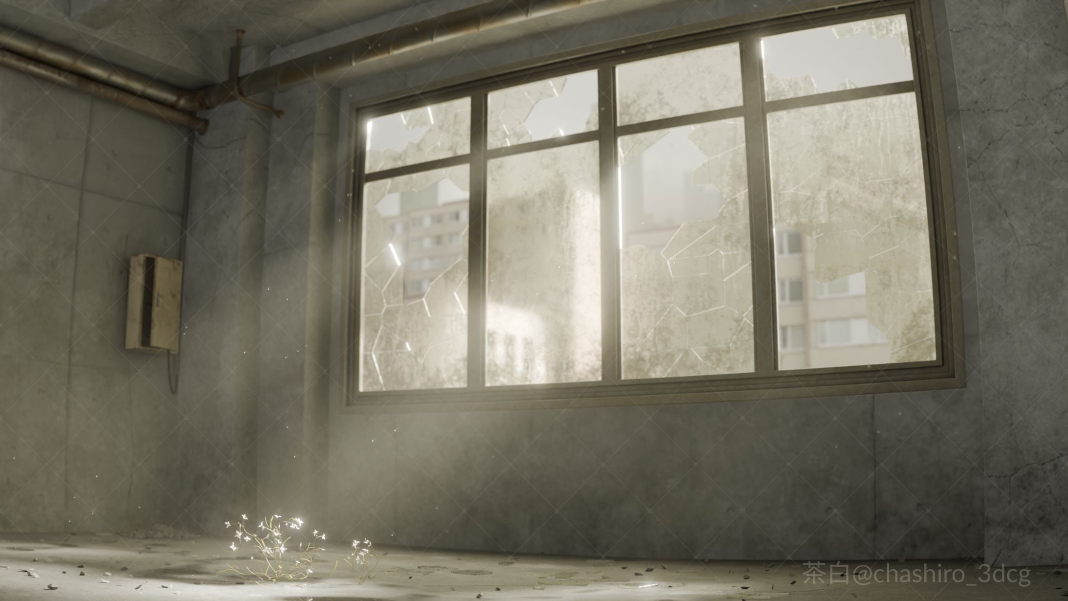 廃墟に咲く花-1