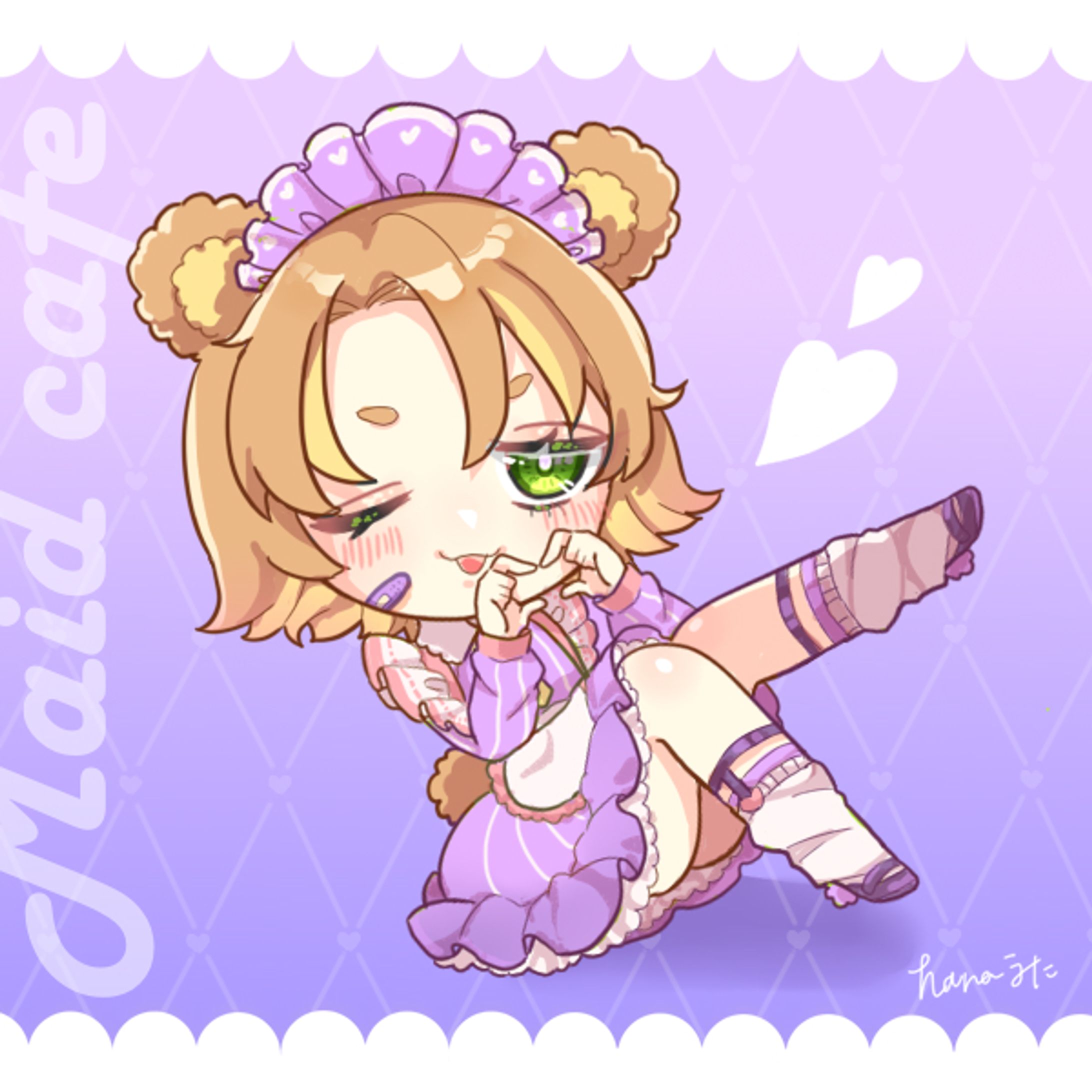 illustration_くま耳メイド-1