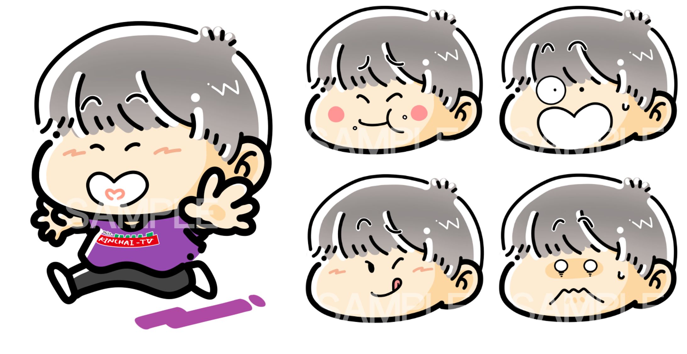 Youtuber「島根きんちゃいtv」様 似顔絵イラスト作成-1