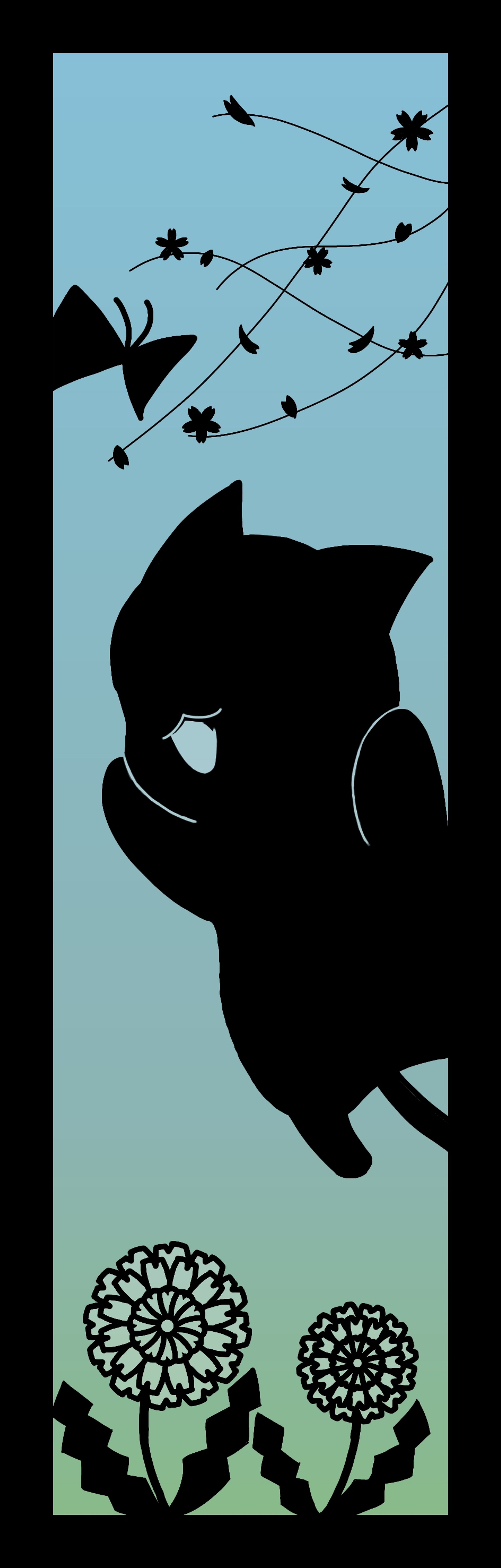 切り絵風イラスト-1