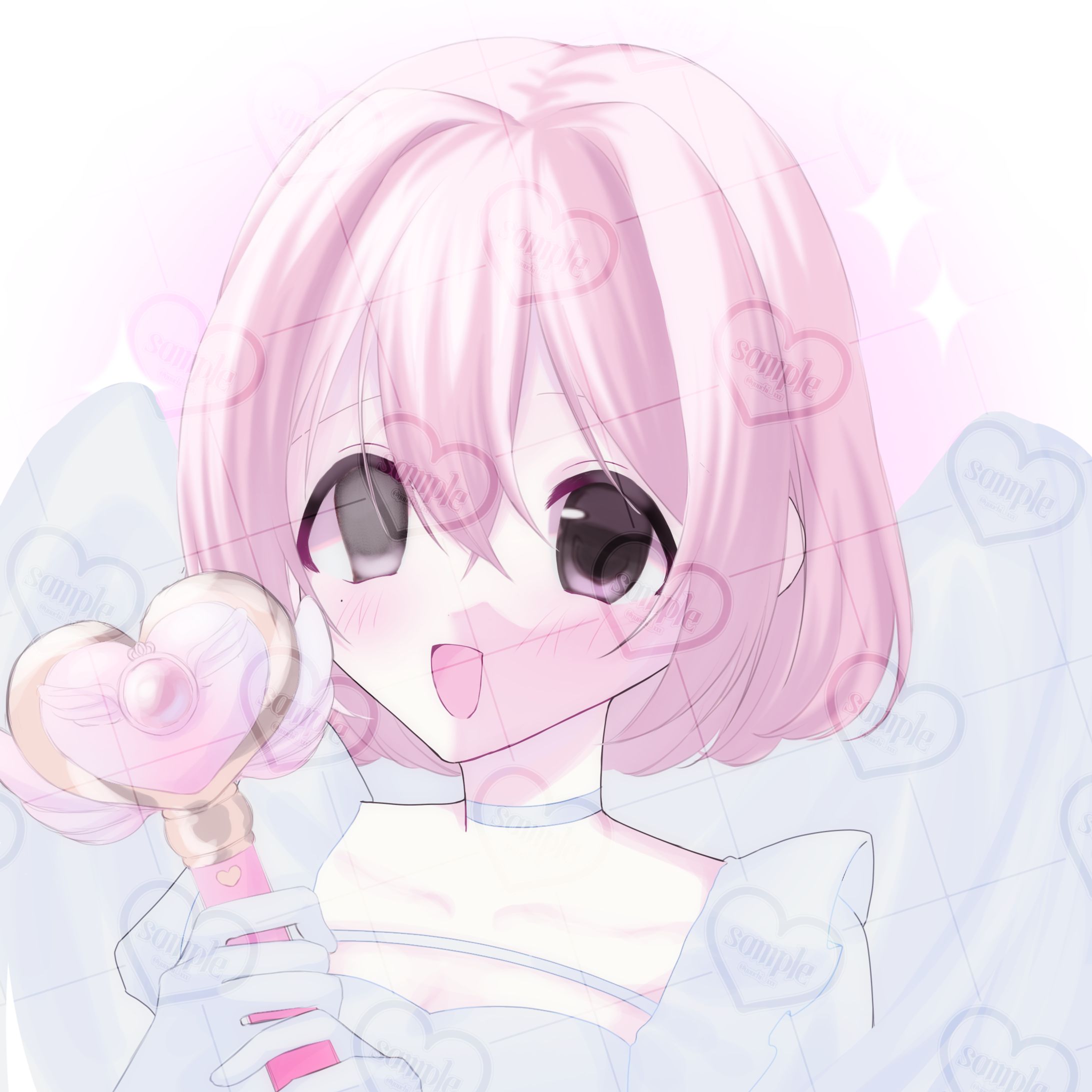 萌え絵風アイコンイラスト-1