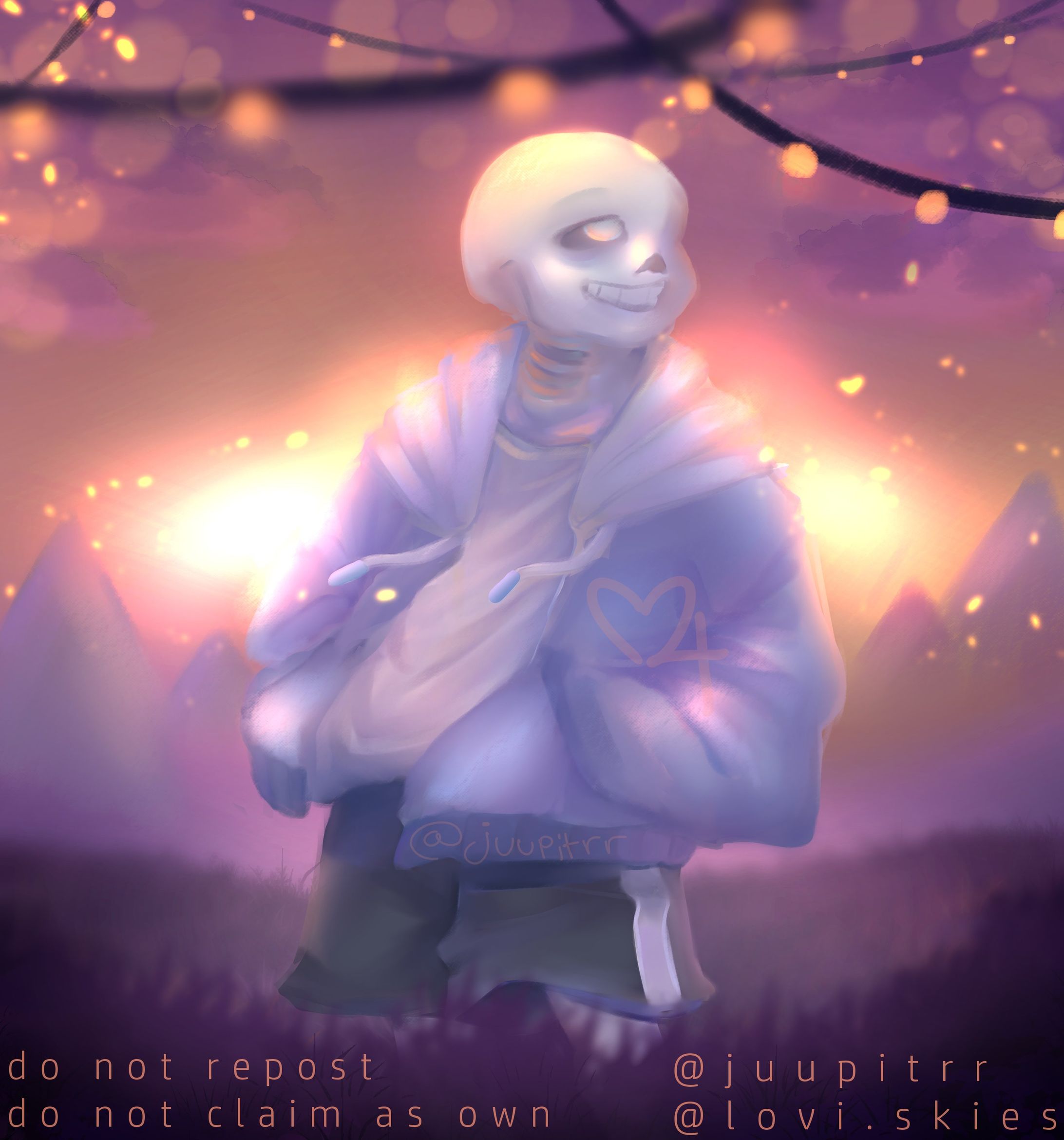 Fanart - Sans Golden glow-1