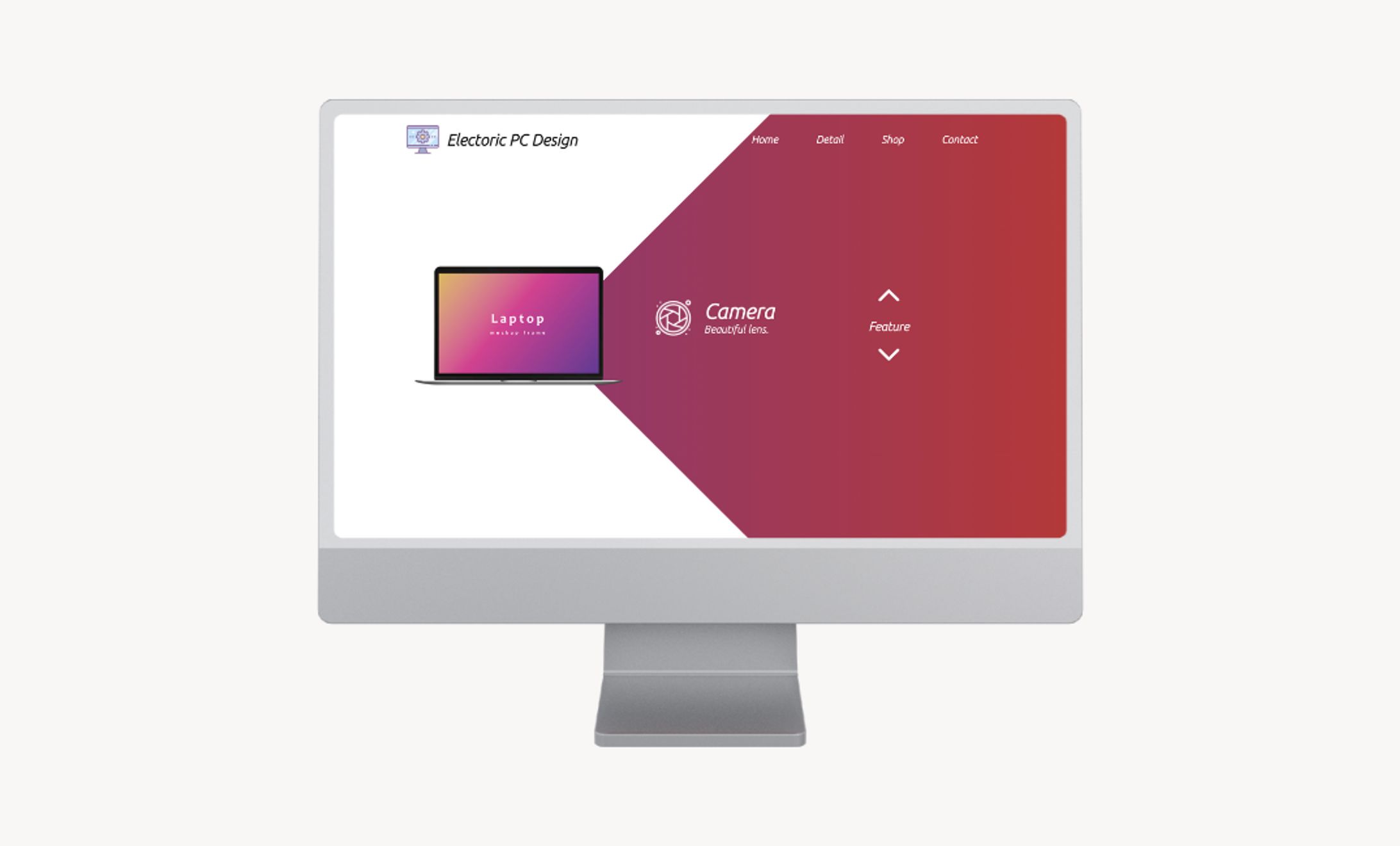 【自主制作｜WEBサイト】製品紹介ページ-1