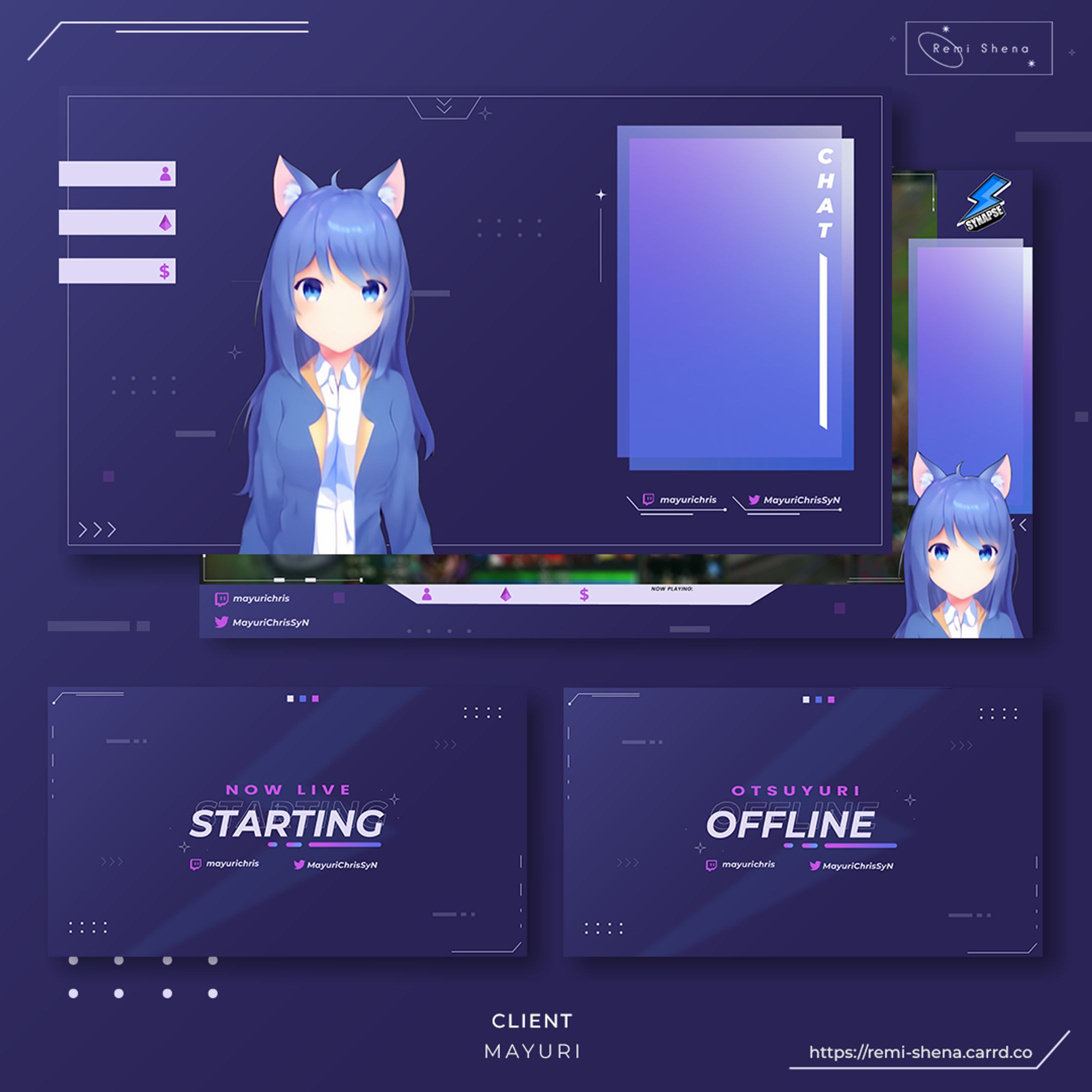 Mayuri's Streaming Overlay Set-1