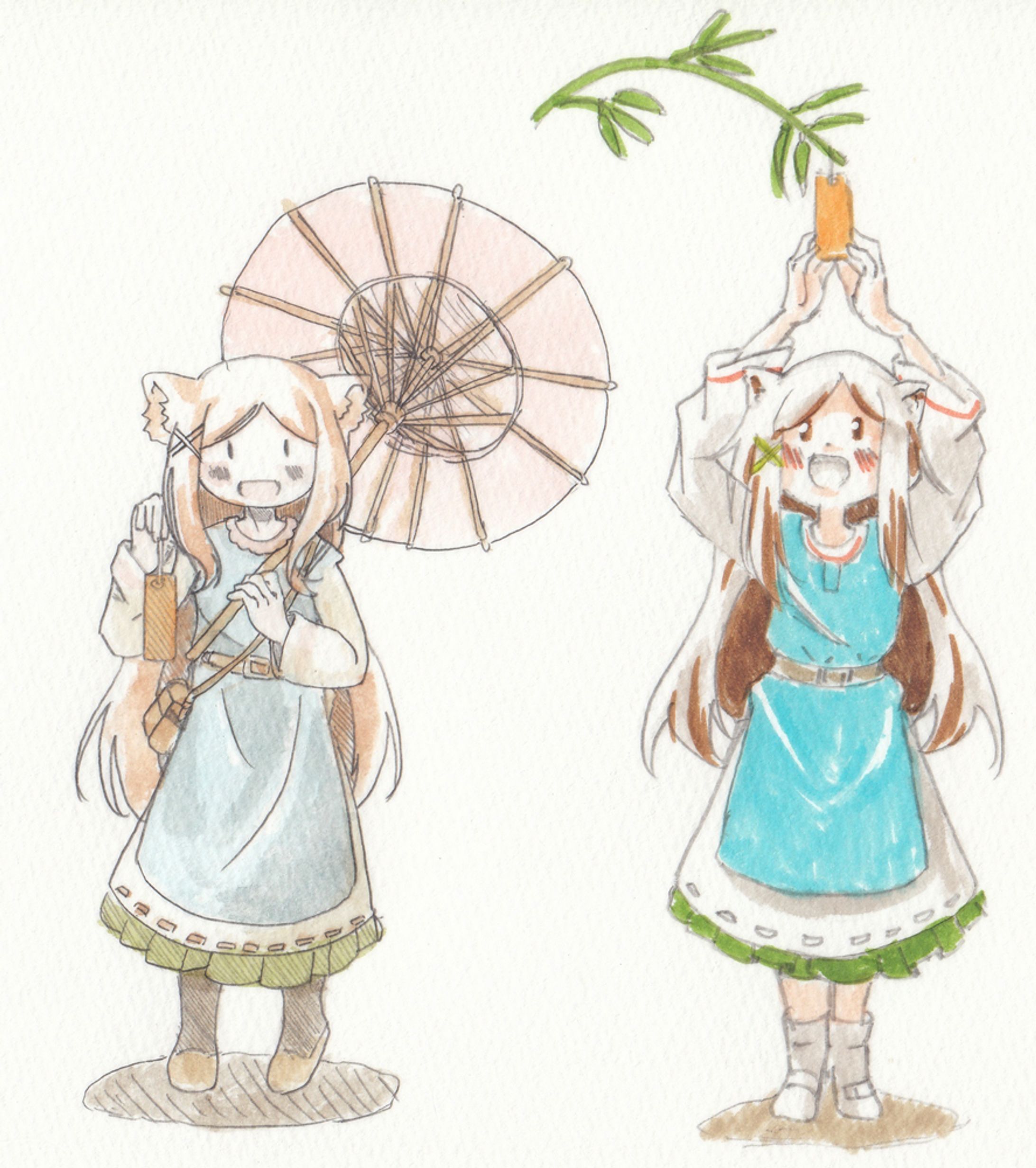 ［ラフ］七夕絵を描きたくて-1