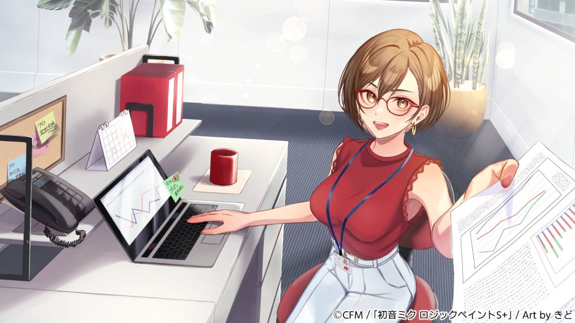 『初音ミク　ロジックペイントS + 』OL MEIKO-1