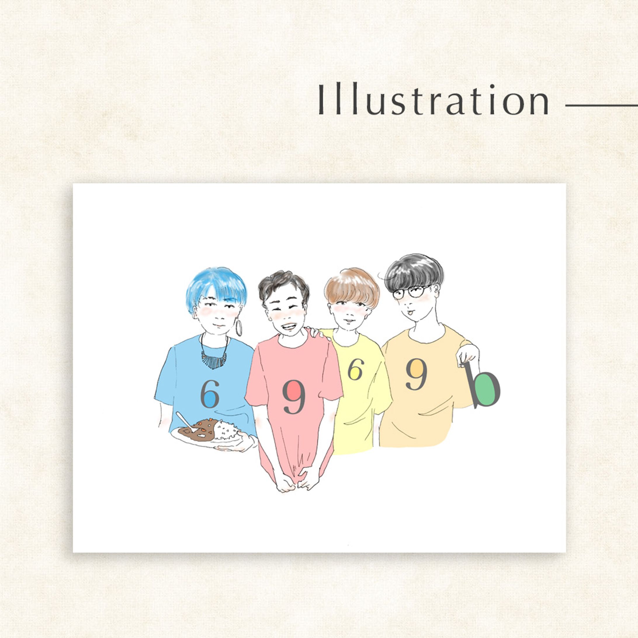 イラスト_似顔絵（6969b様）-1