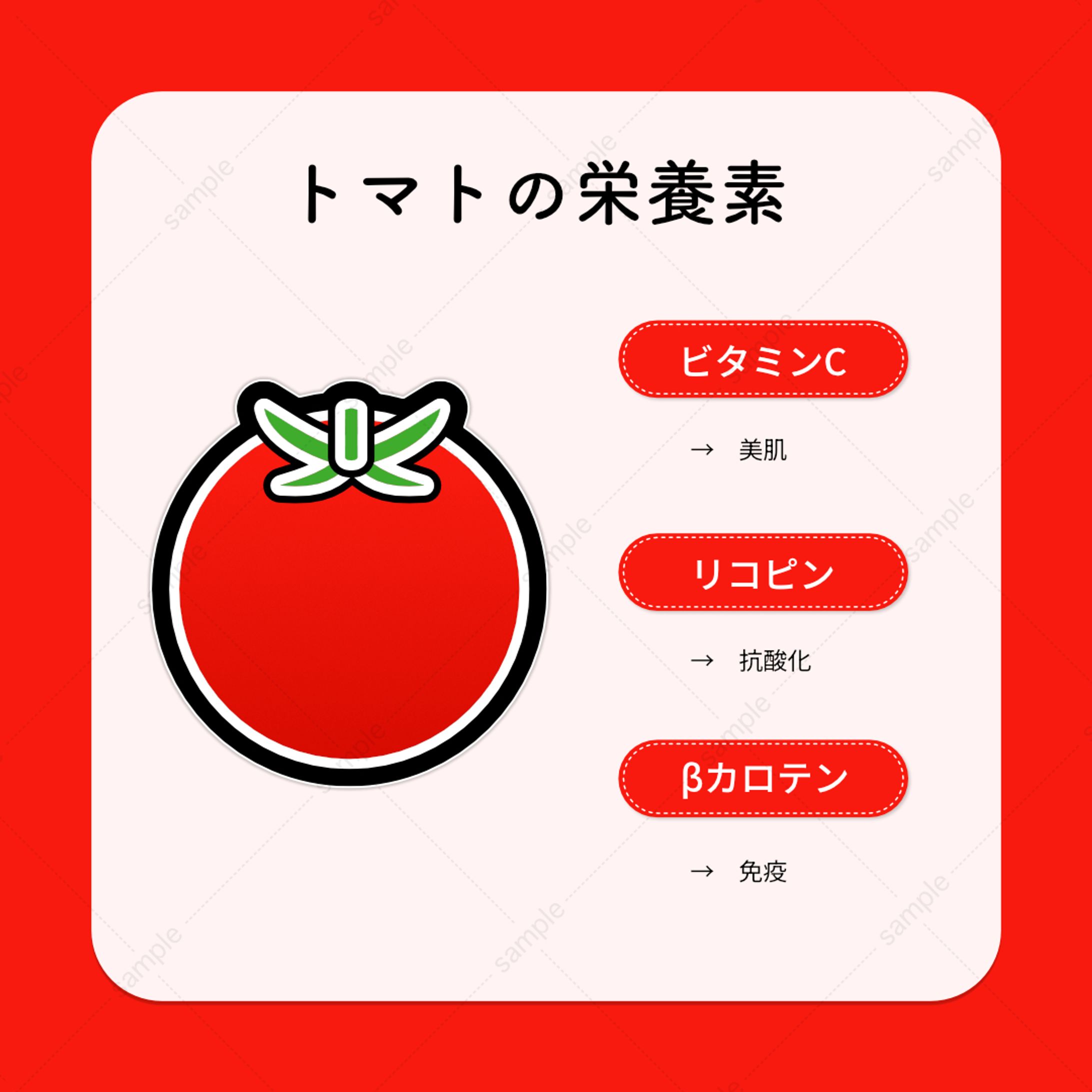 トマトイラスト|図解・SNS投稿・素材-1
