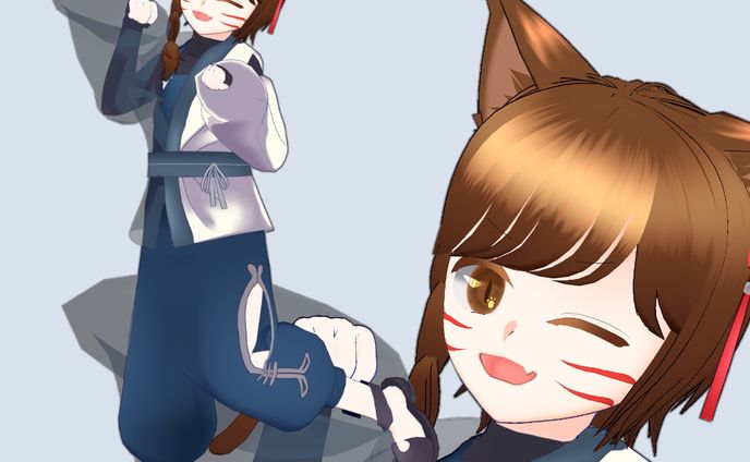 2023年5月　暁猫さん3Dモデル制作