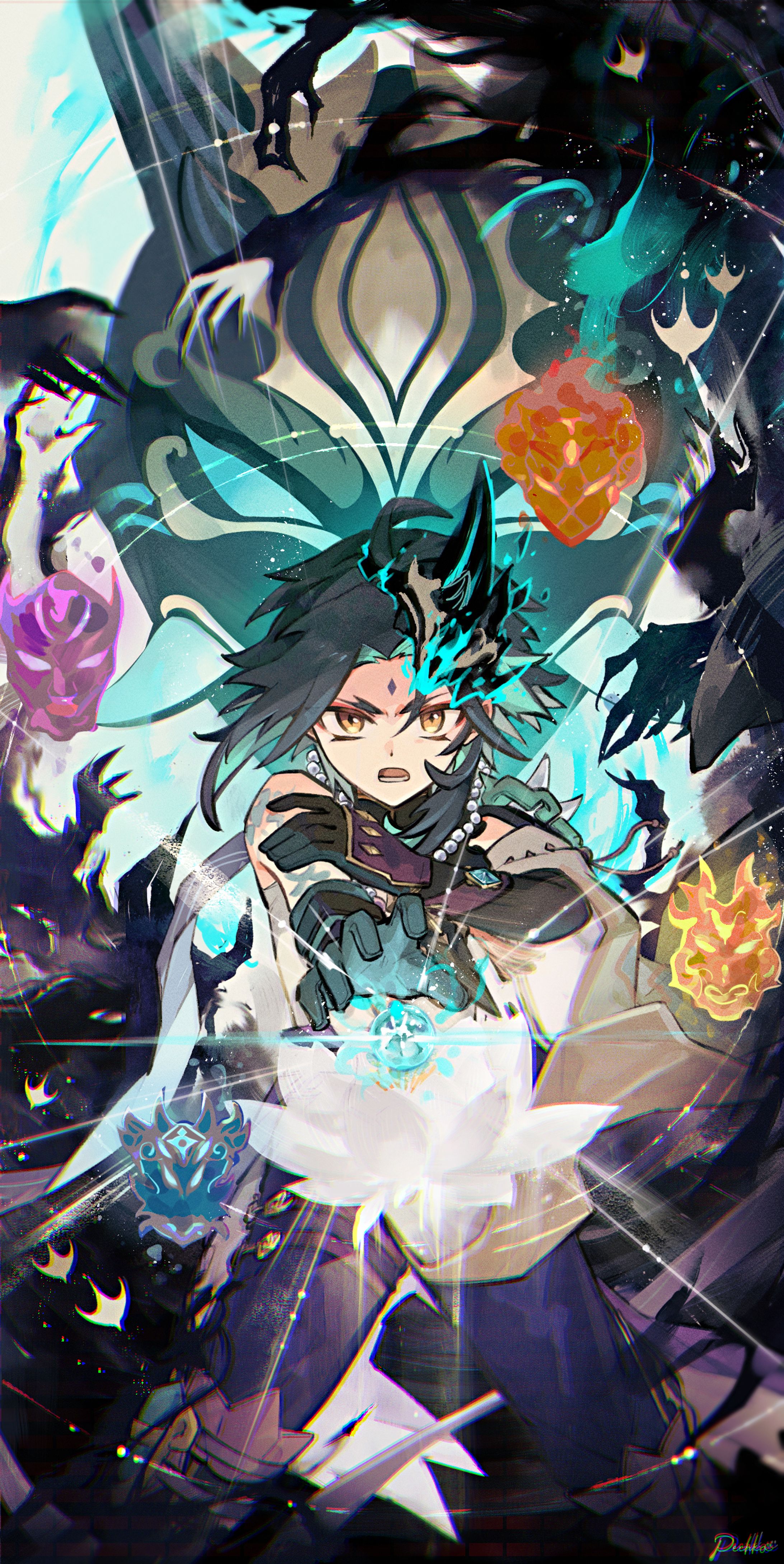イラストコンテスト受賞/HoYoLAB起動画面採用絵-1