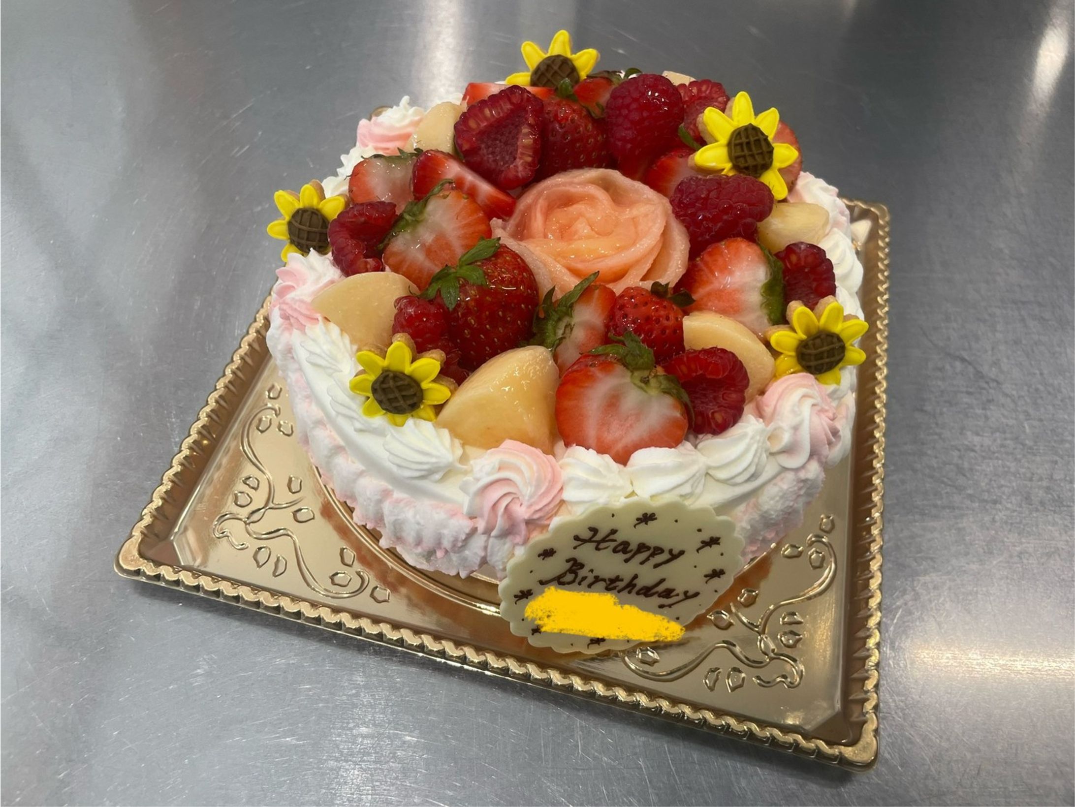 夏をイメージしたバースデーケーキ-1