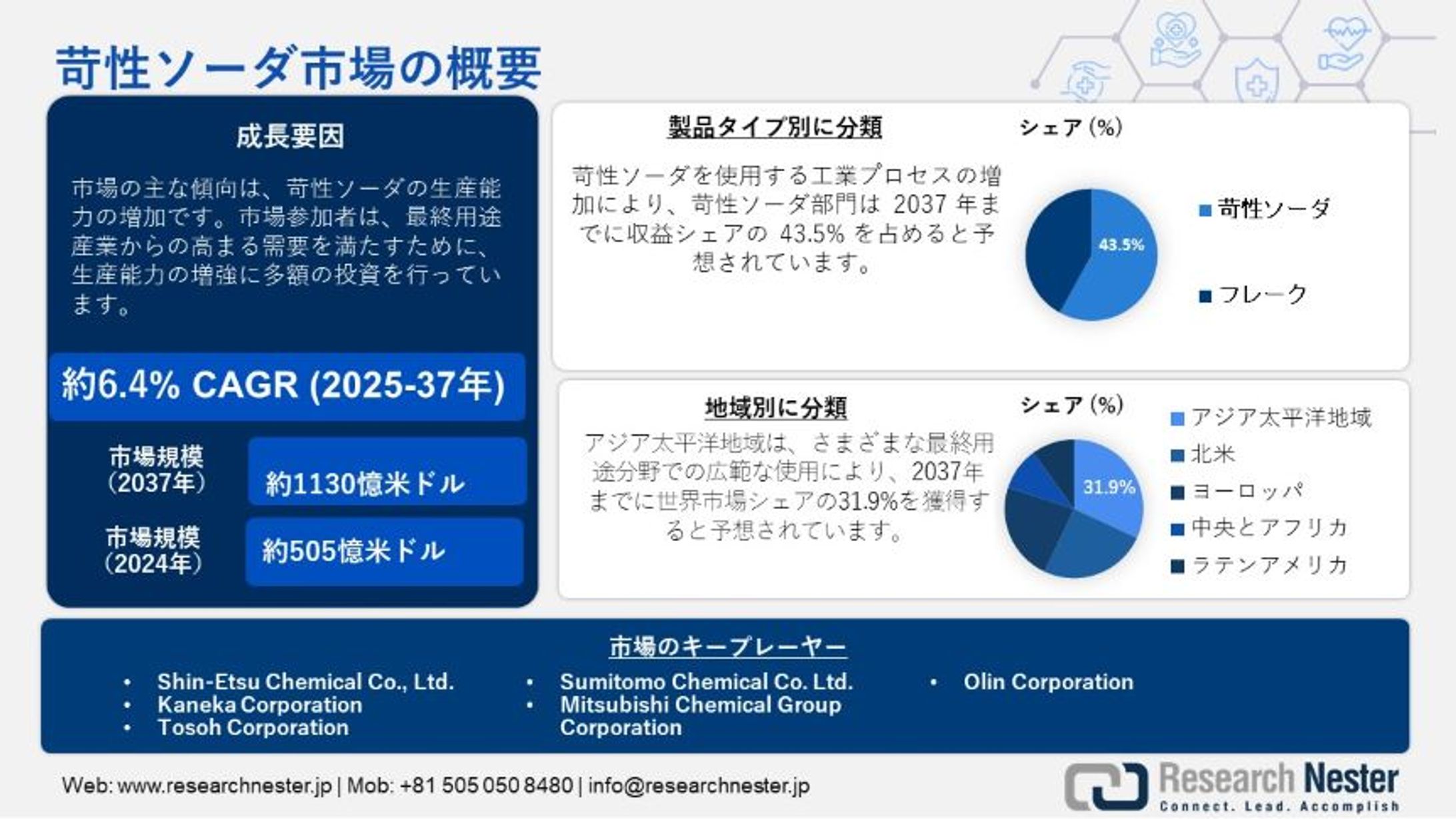 苛性ソーダ市場：業界分析、規模、シェア、成長、予測2025-2037-1