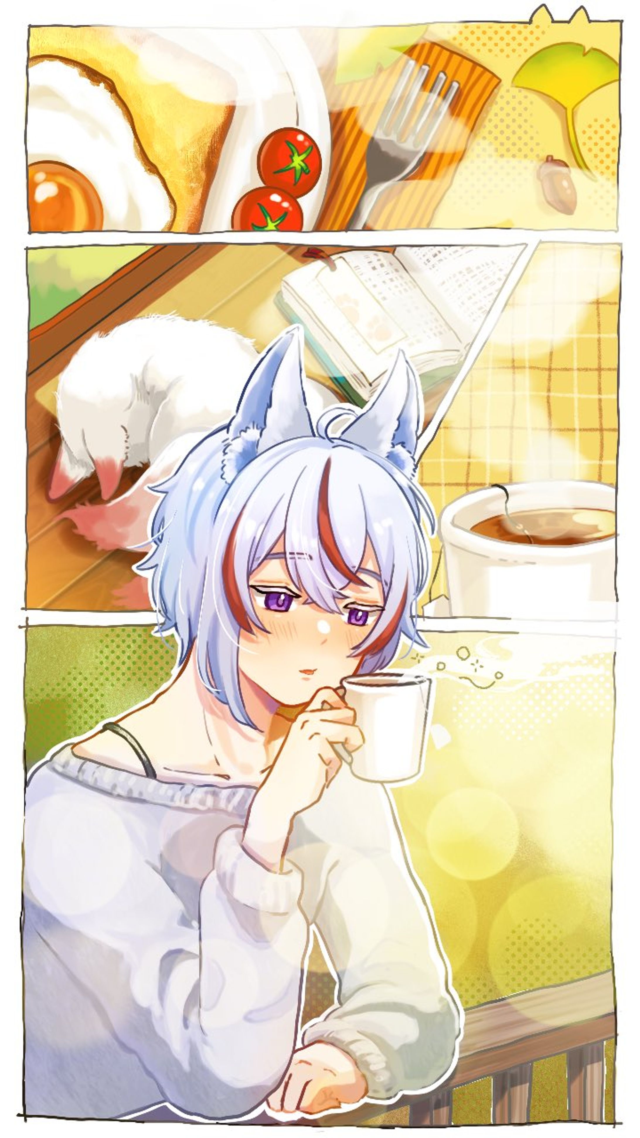 ★OZONカフェノベルティポストカード&店内展示採用-1