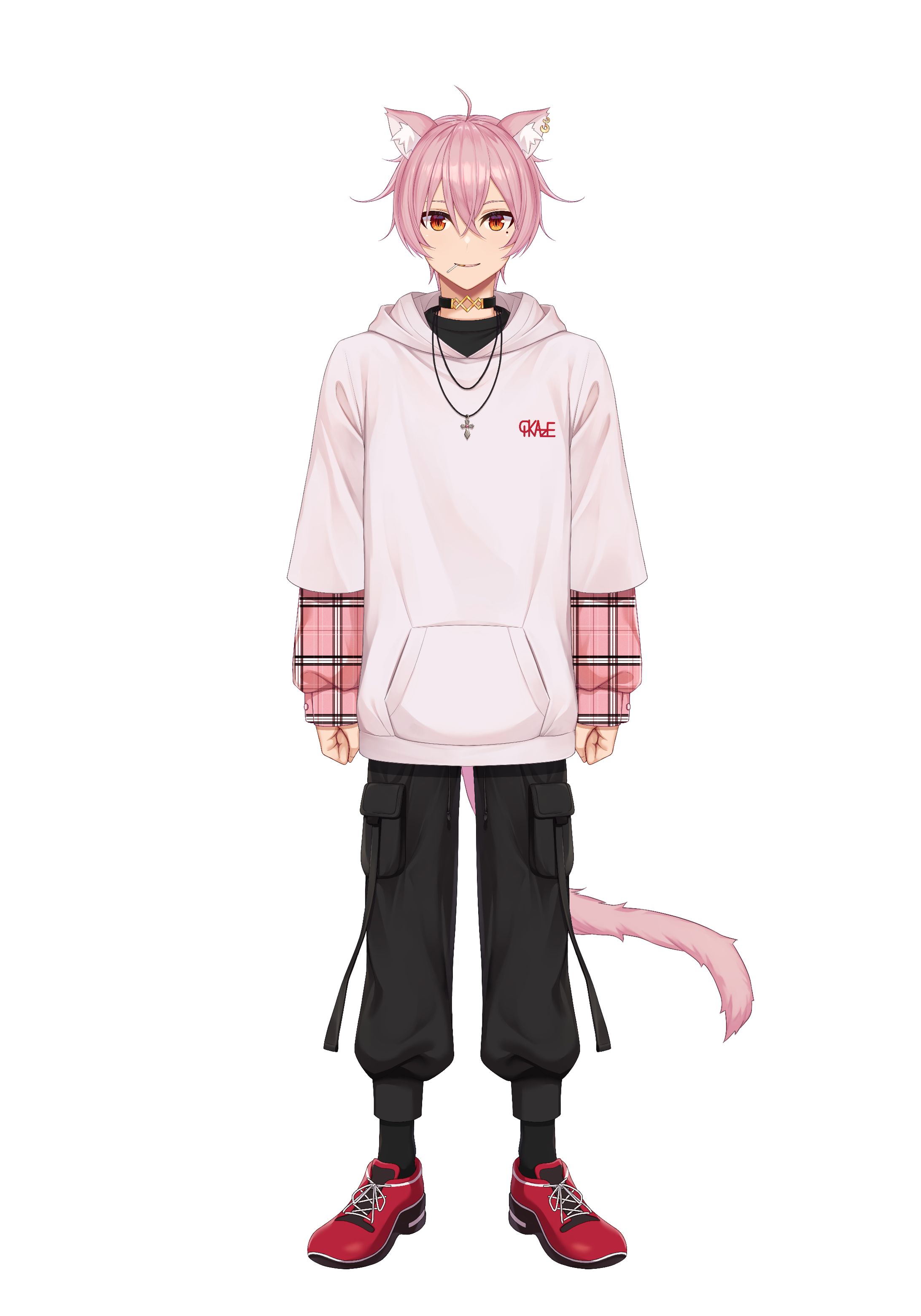 【Vtuber立ち絵】天音ちかぜ　Ver.男性　＋差分-1