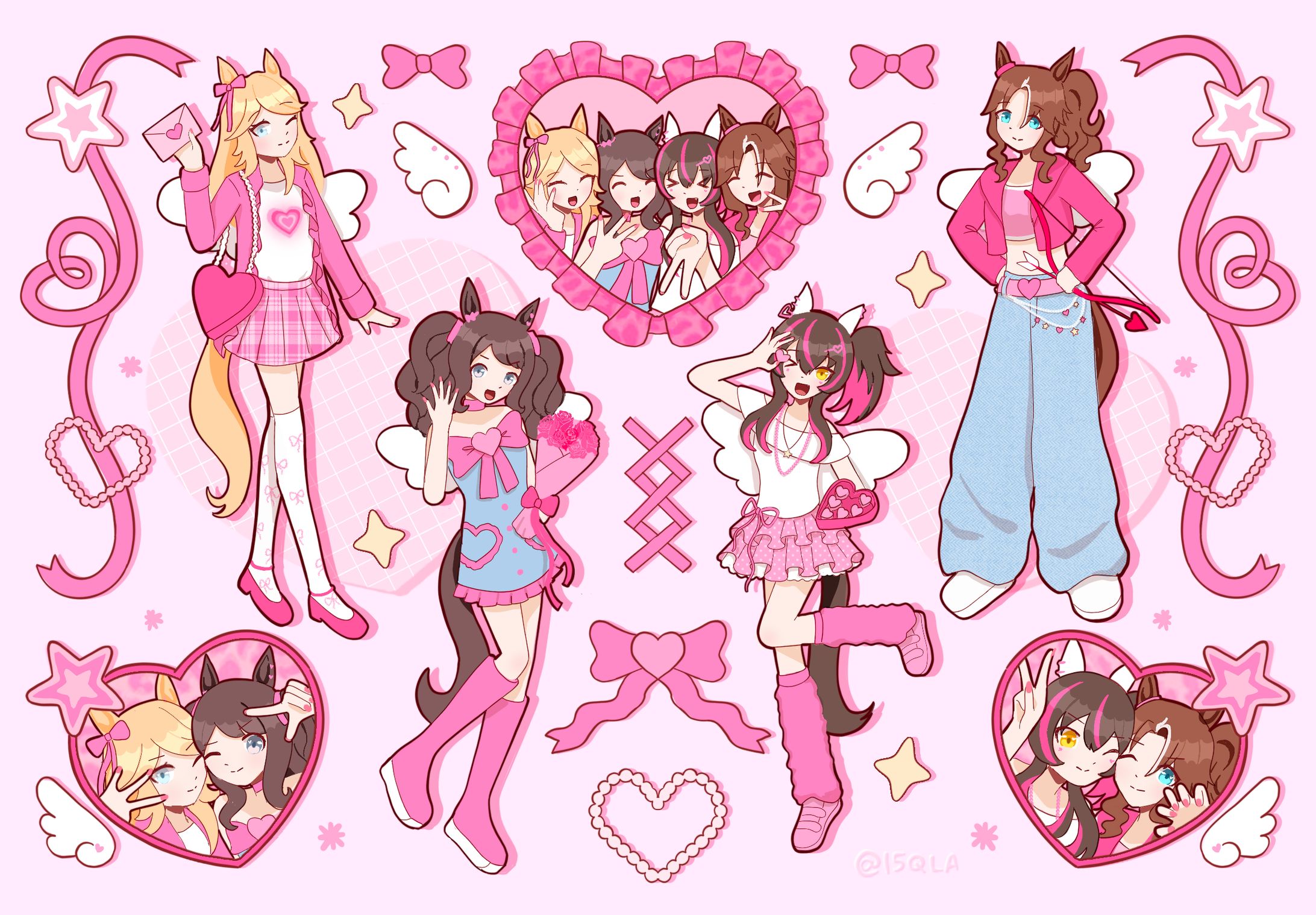 [fanart] umamusume galentine's day art-1