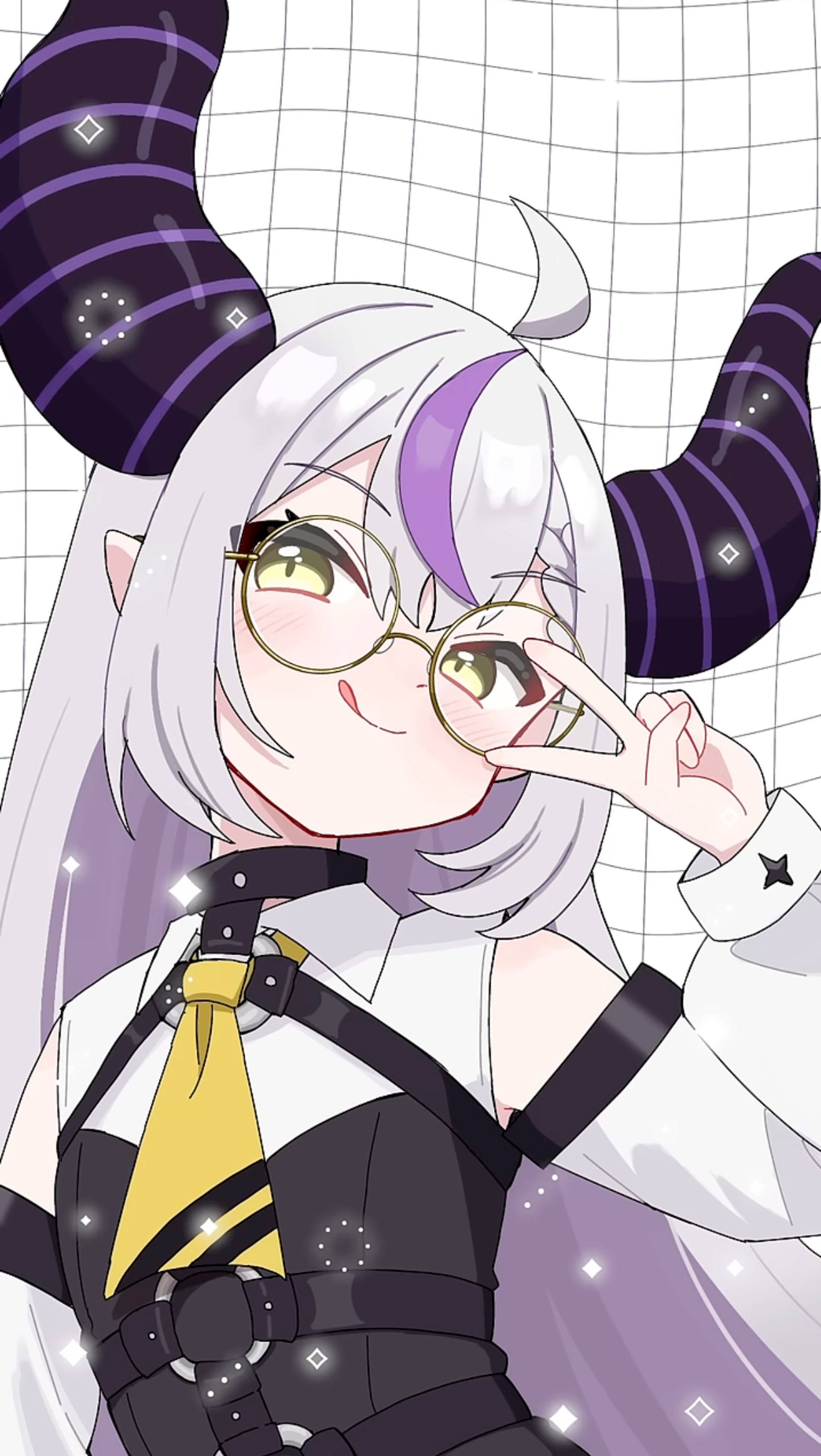 【ホロライブ所属】ラプラス・ダークネス様_イラストショート-1