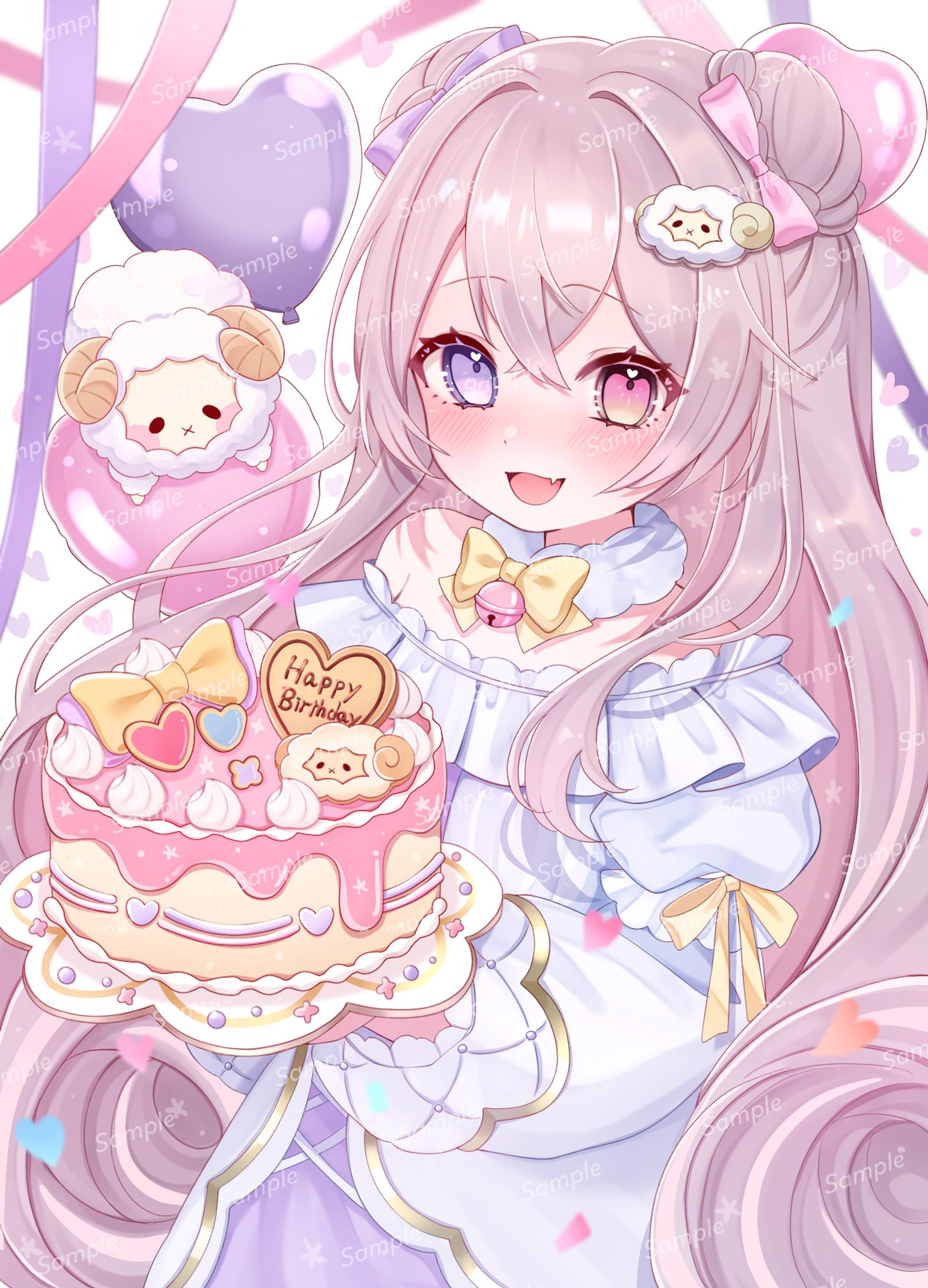 【お仕事】渡水愛望様 お誕生日イラスト-1