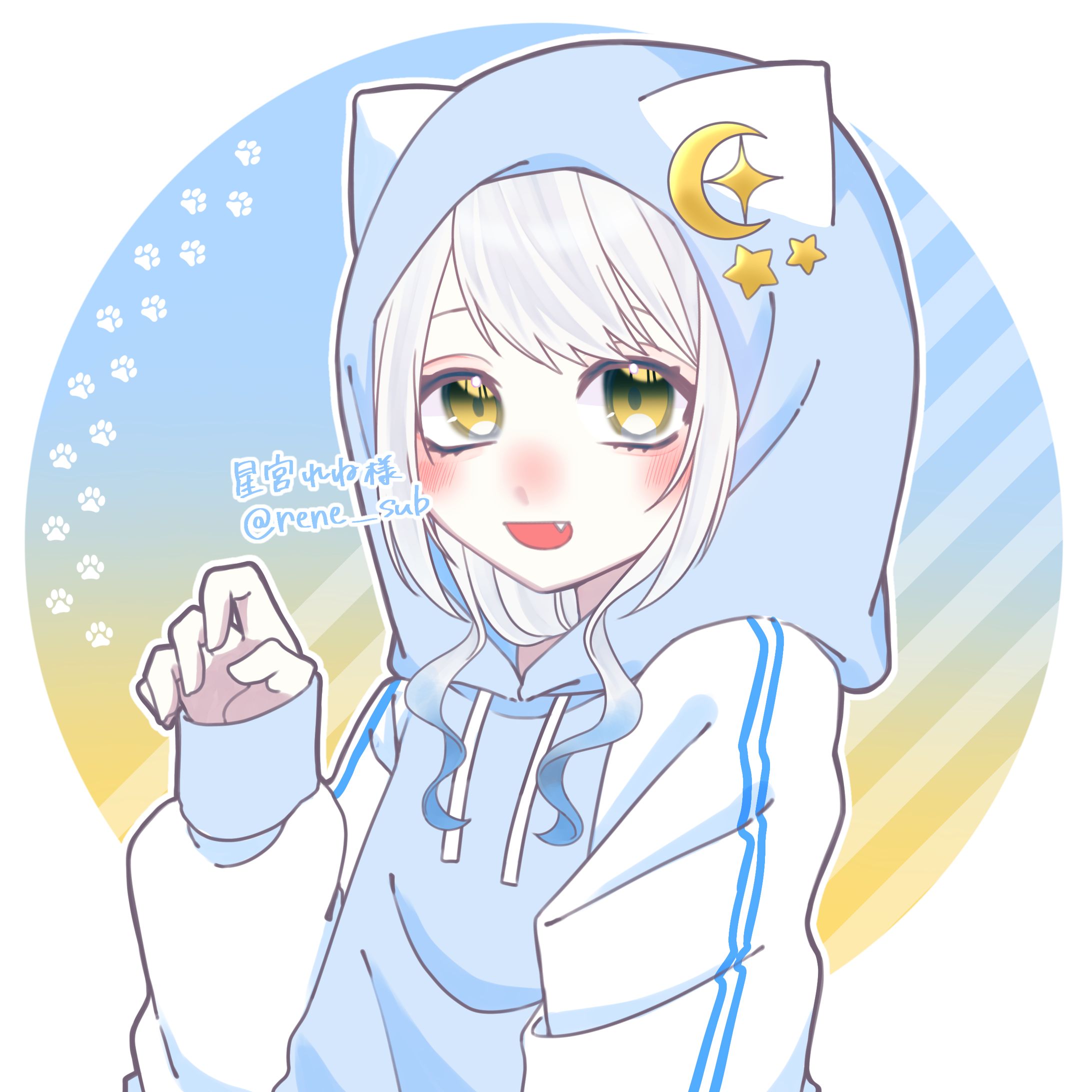 猫耳パーカー落書き量産_星宮れね様-1