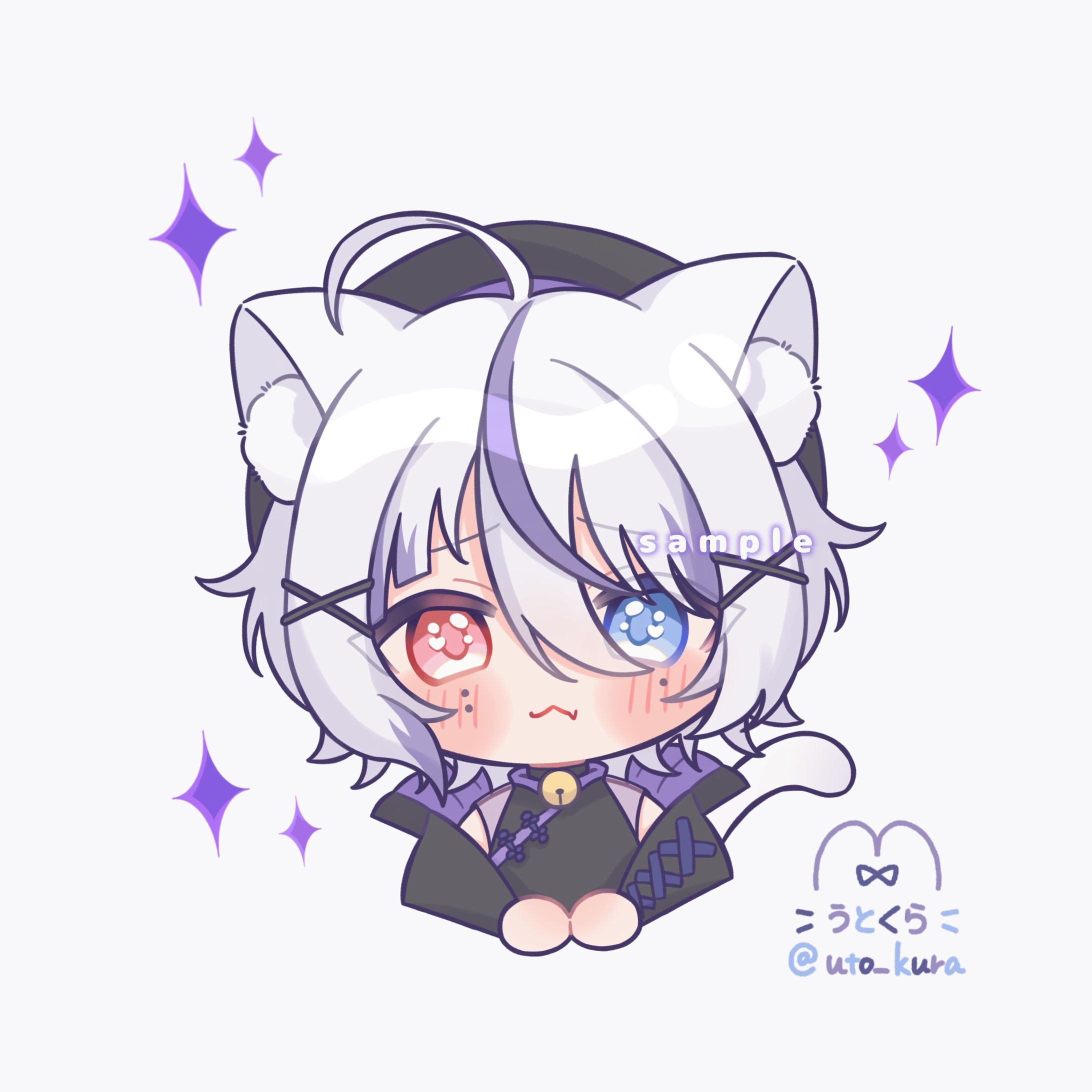 さめ×ねこ様 ＳＤイラスト【バストアップ】-1