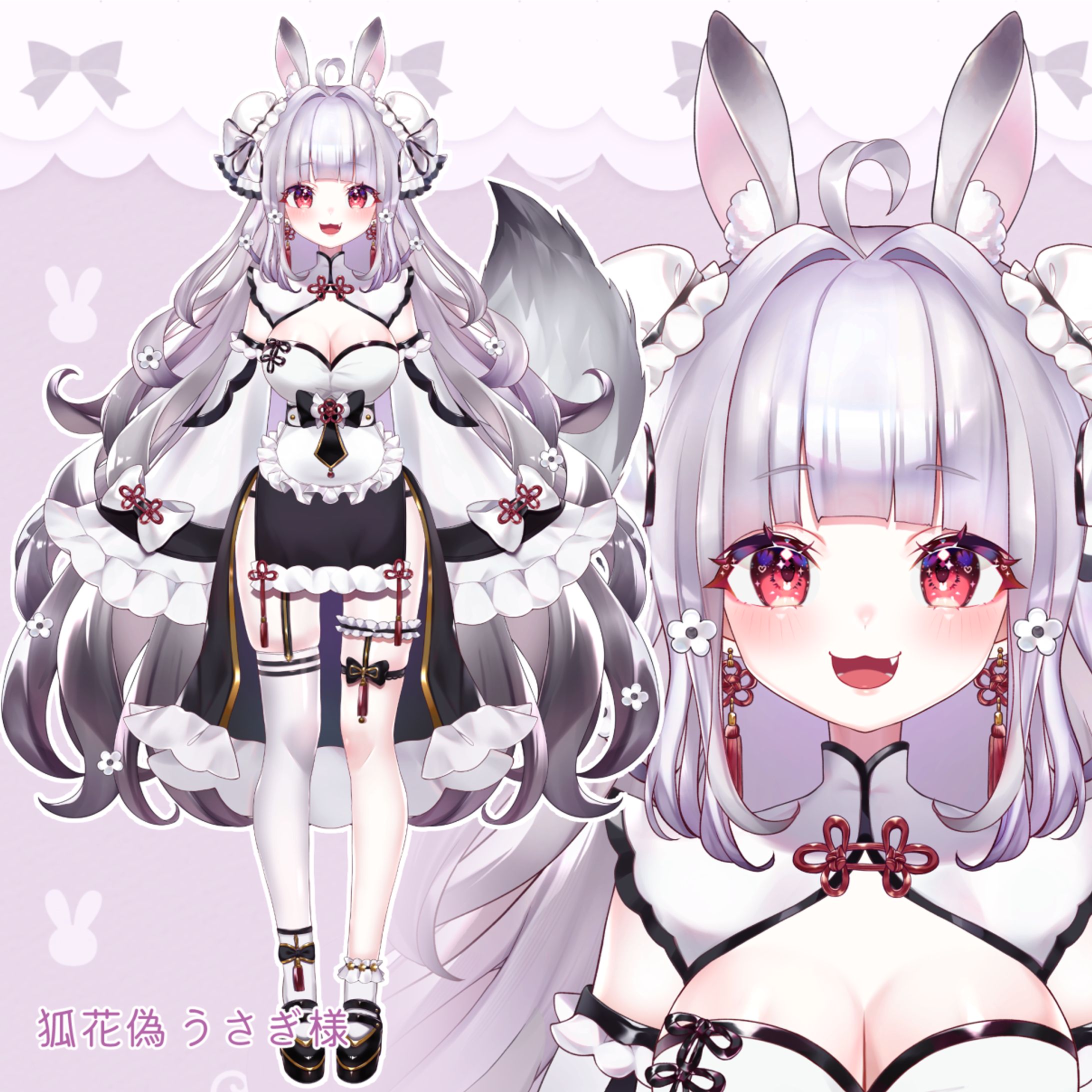 立ち絵、パーツ分けイラスト制作-1