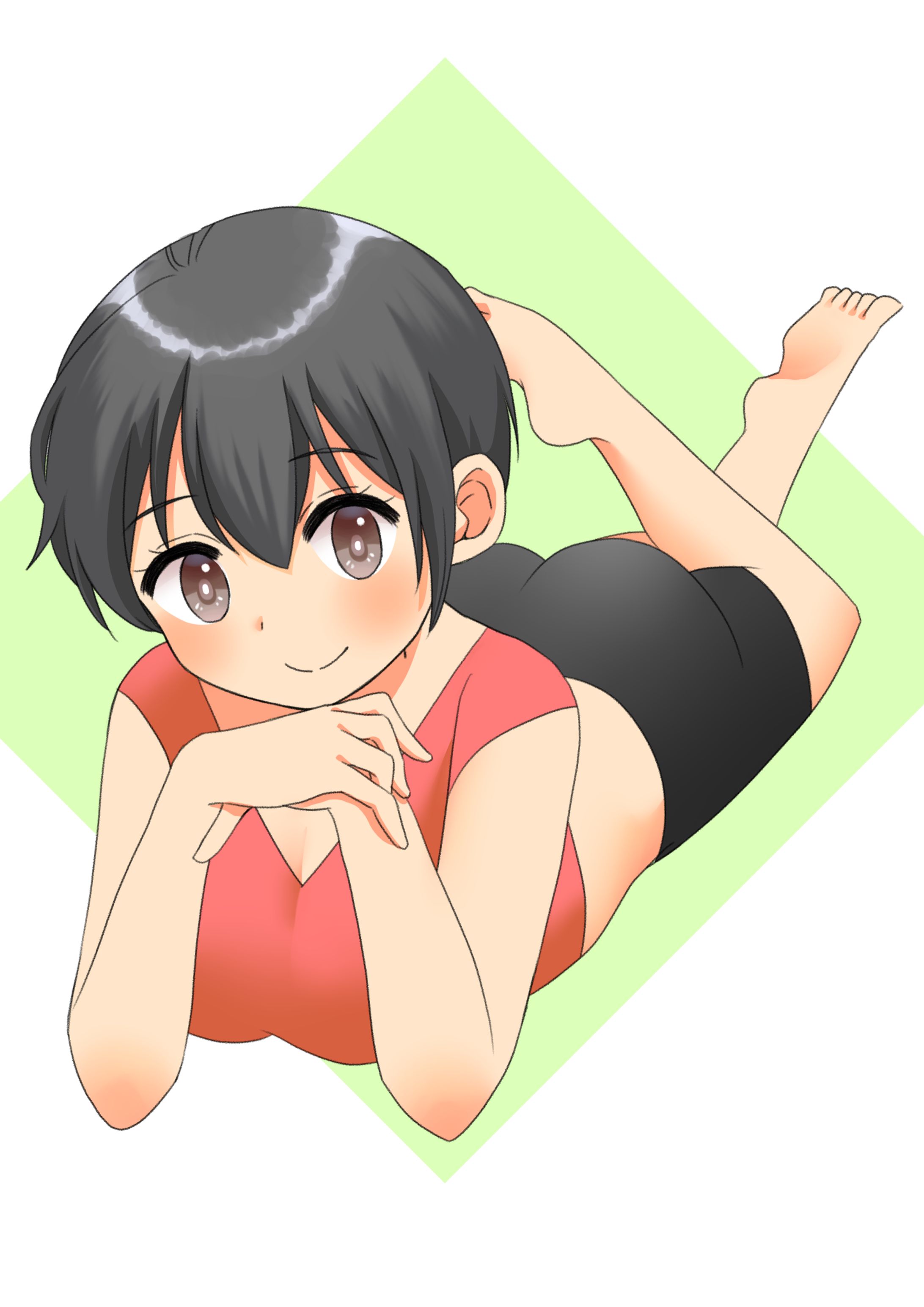 スパッツを履いた少女-1