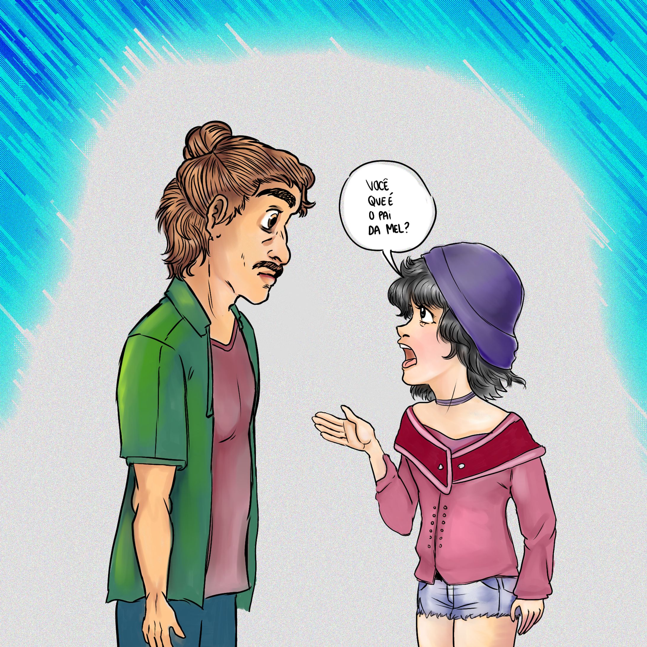 Desenho de cena Inusitada em RPG-1