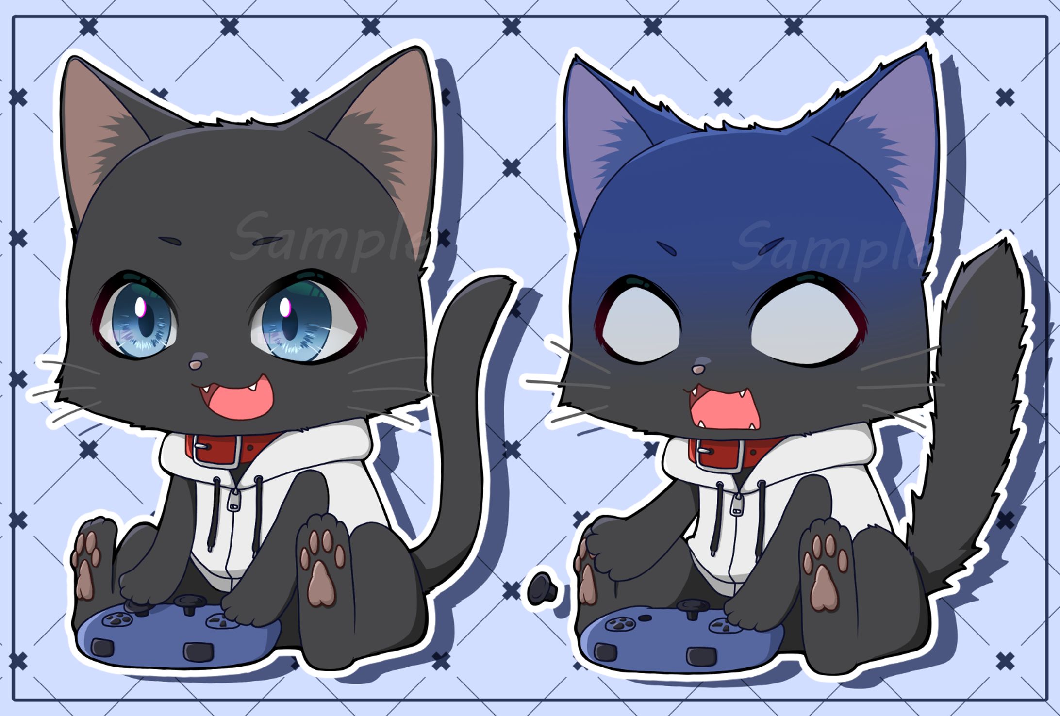黒猫のにゃんた様デフォルメイラスト-1