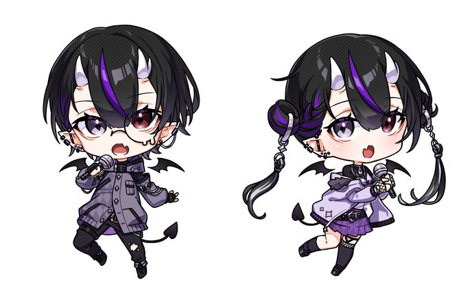 「月守」様ご依頼ミニキャラ