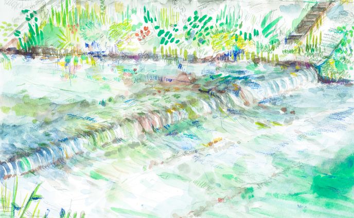 風景画（水彩画）