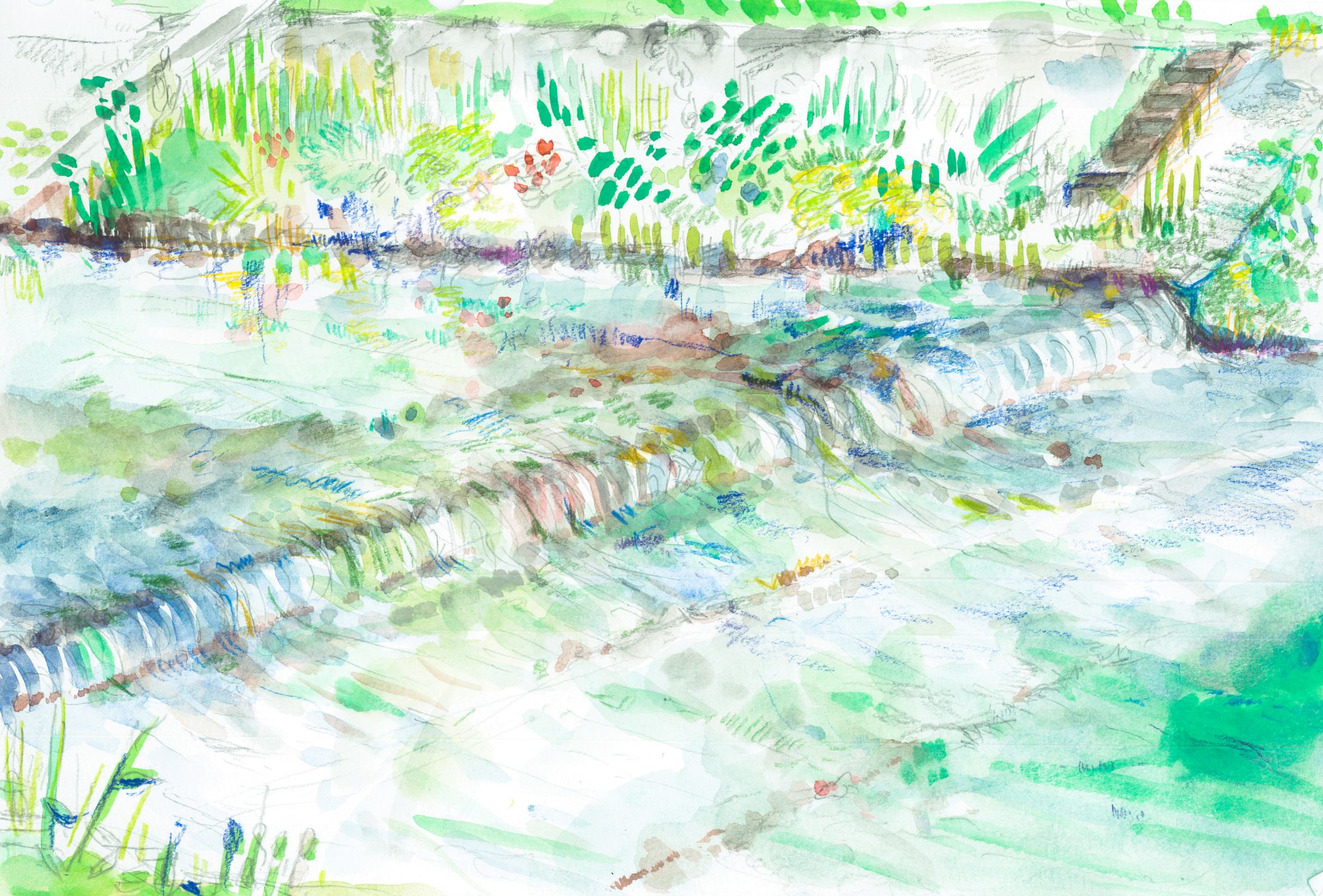 風景画（水彩画）-1