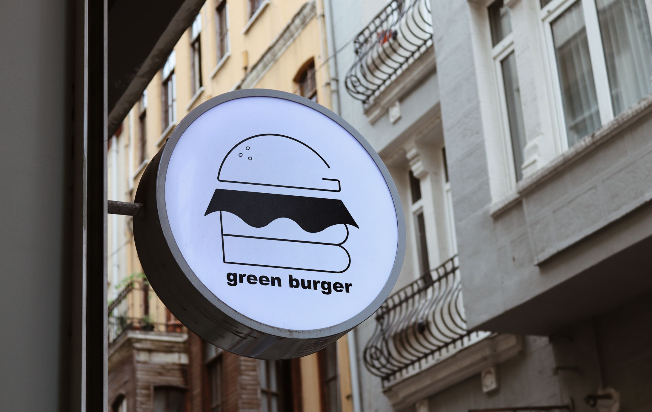 ハンバーガーショップのロゴデザイン（架空）-1