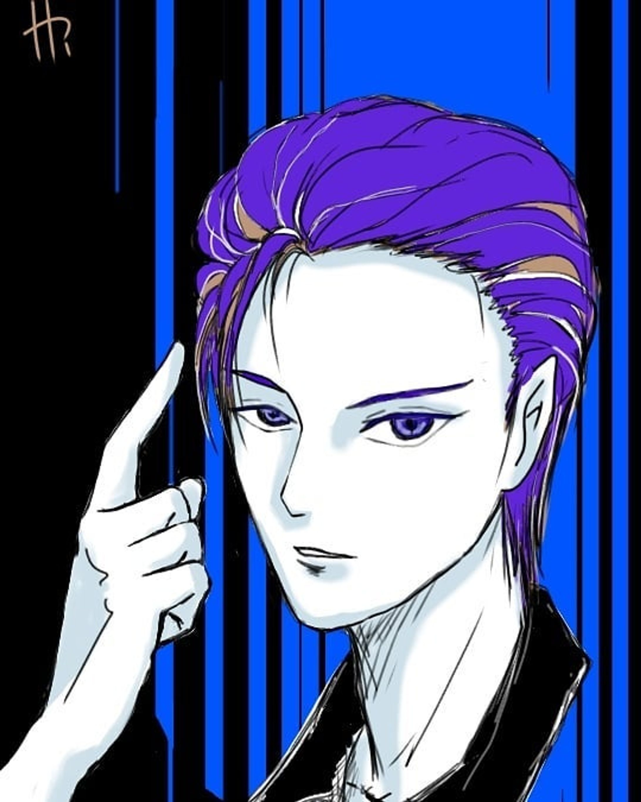 ポーズ固定シリーズおまけ
男性と女性の描き分けってなんだろう？
#絵描きさんと繋がりたい
#デジタルイラスト
#イラストレーター
#単調色彩イラスト
#男性イラスト
#オールバック-1