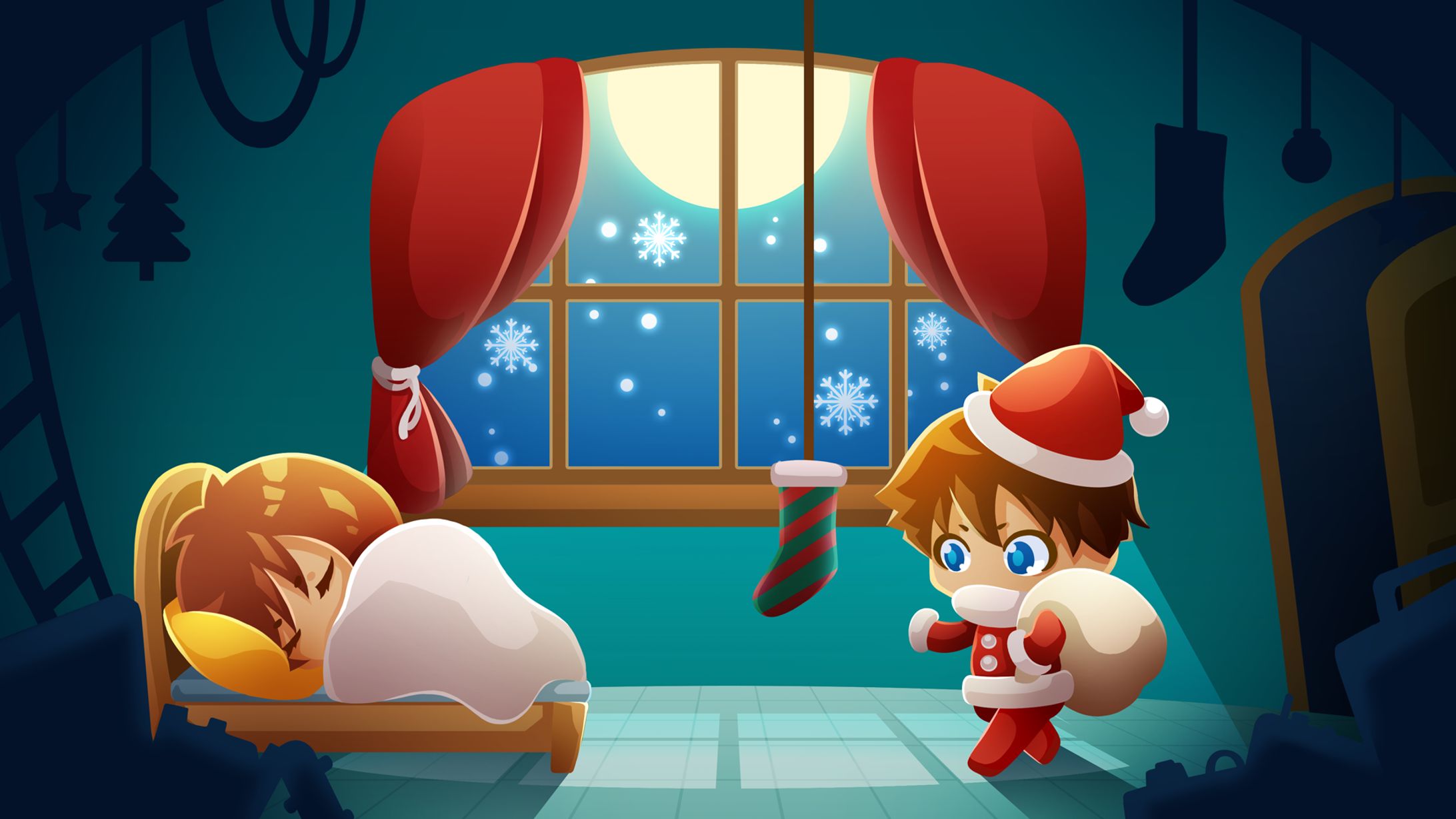 はなさくの｜イラスト｜クリスマス-1