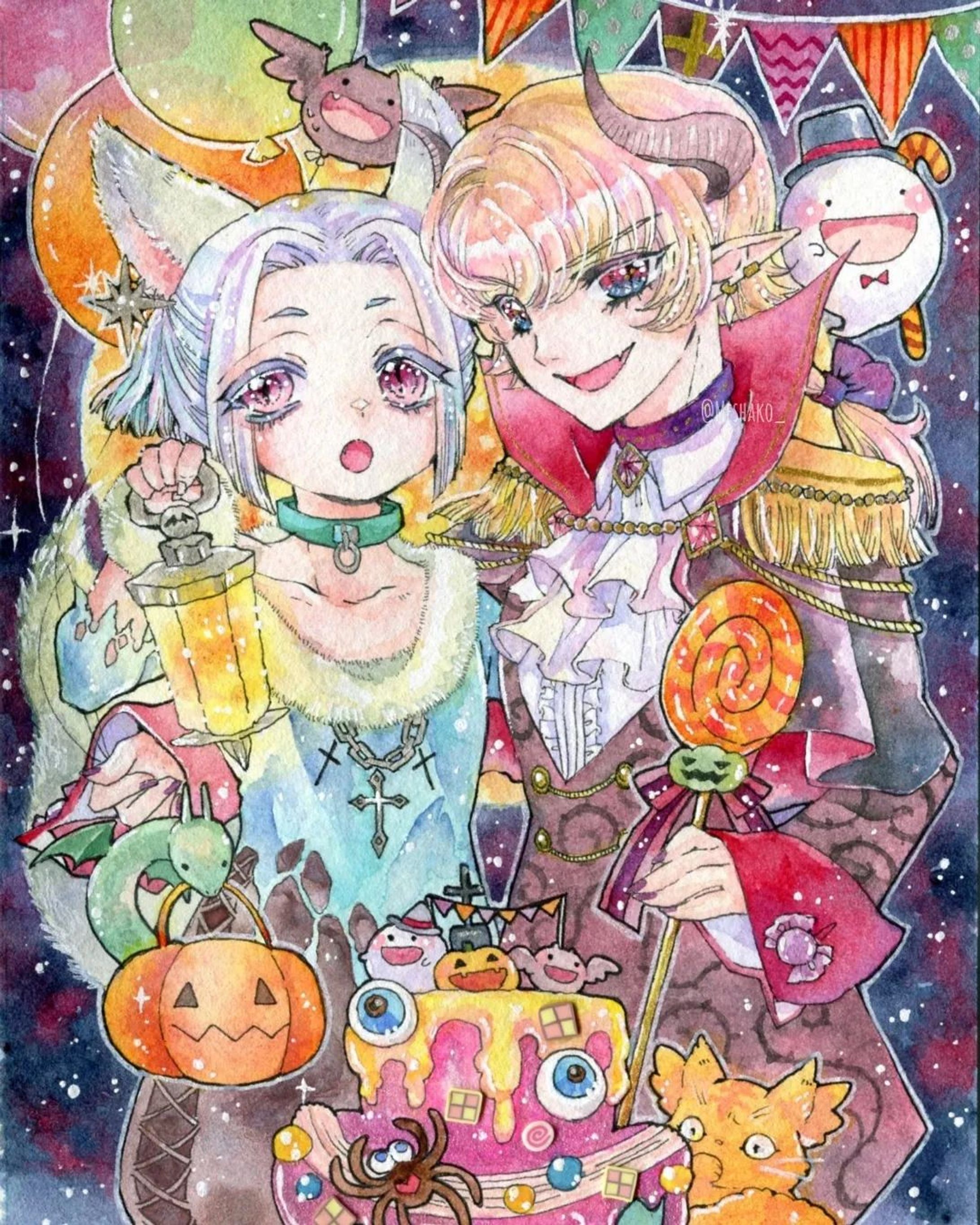 「今宵はお洒落にお出迎え」
⁡⁡
⁡#死者たちのパレード に送り出す予定です🎃
⁡⁡
⁡⁡
⁡#illustration #illust #illustgram #art #animeart #artwork #painting  #drawing #watercolor #cute  #kawaii #originalcharacter  #イラスト #手描きイラスト #アナログイラスト #創作  #創作イラスト #オリジナル  #オリジナルイラスト #透明水彩  #水彩 #水彩画 #イラストグラム #イラスト好きな人と繋がりたい #絵描きさんと繋がりたい  #ハロウィン #ハロウィンイラスト  #halloween-1
