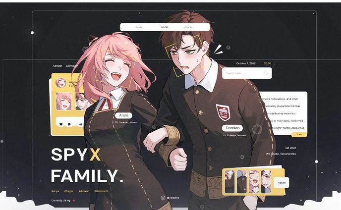 AnyaXDamian Wallpaper Design