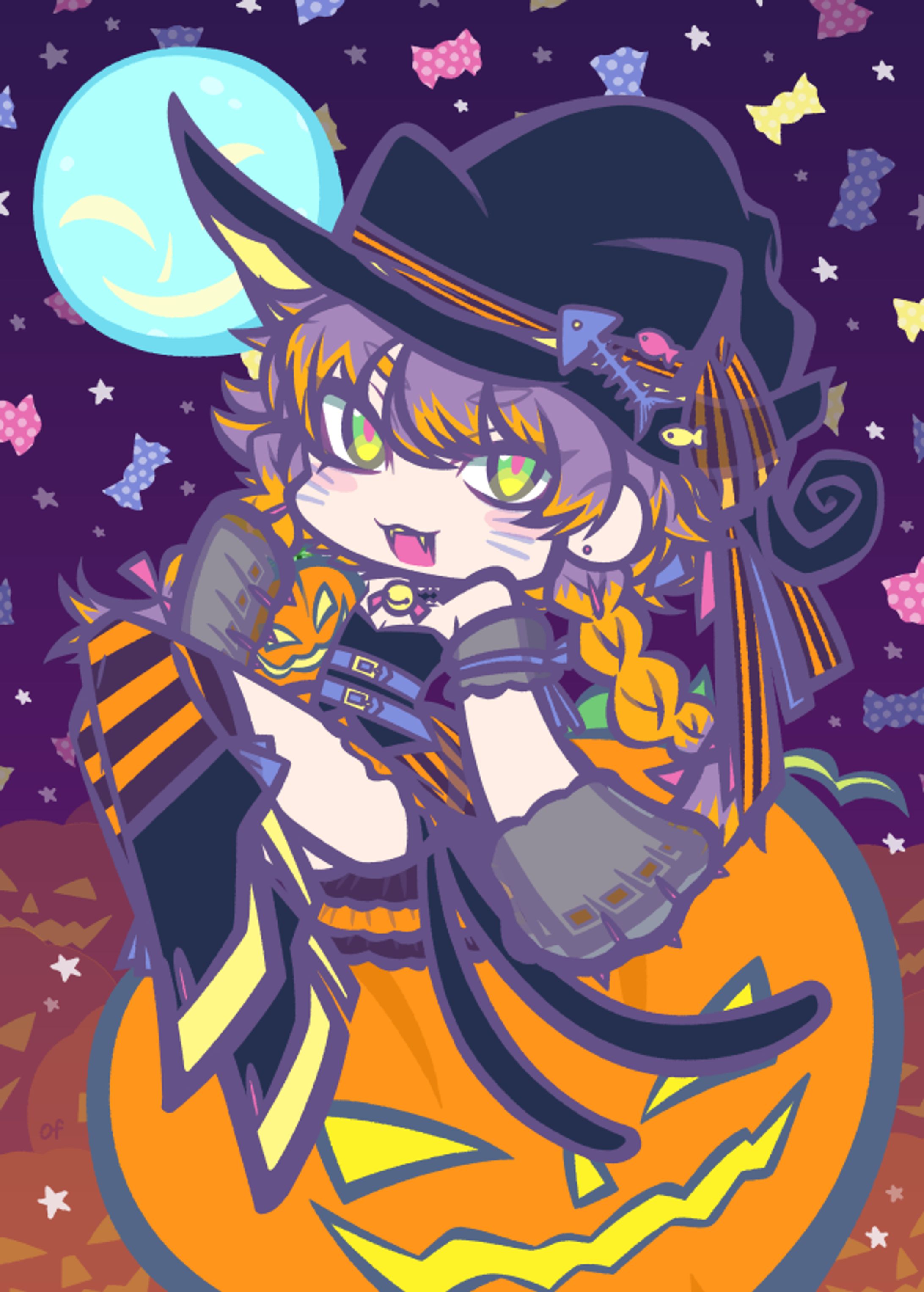 『Cat Wizard 🎃🍬💫』-1