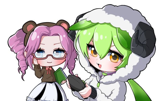 ミニキャラ　ずんだもん＆四国めたん