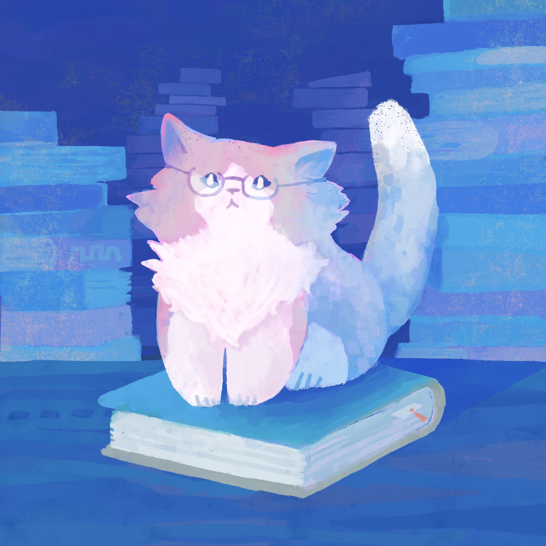 猫の絵本風イラスト-1