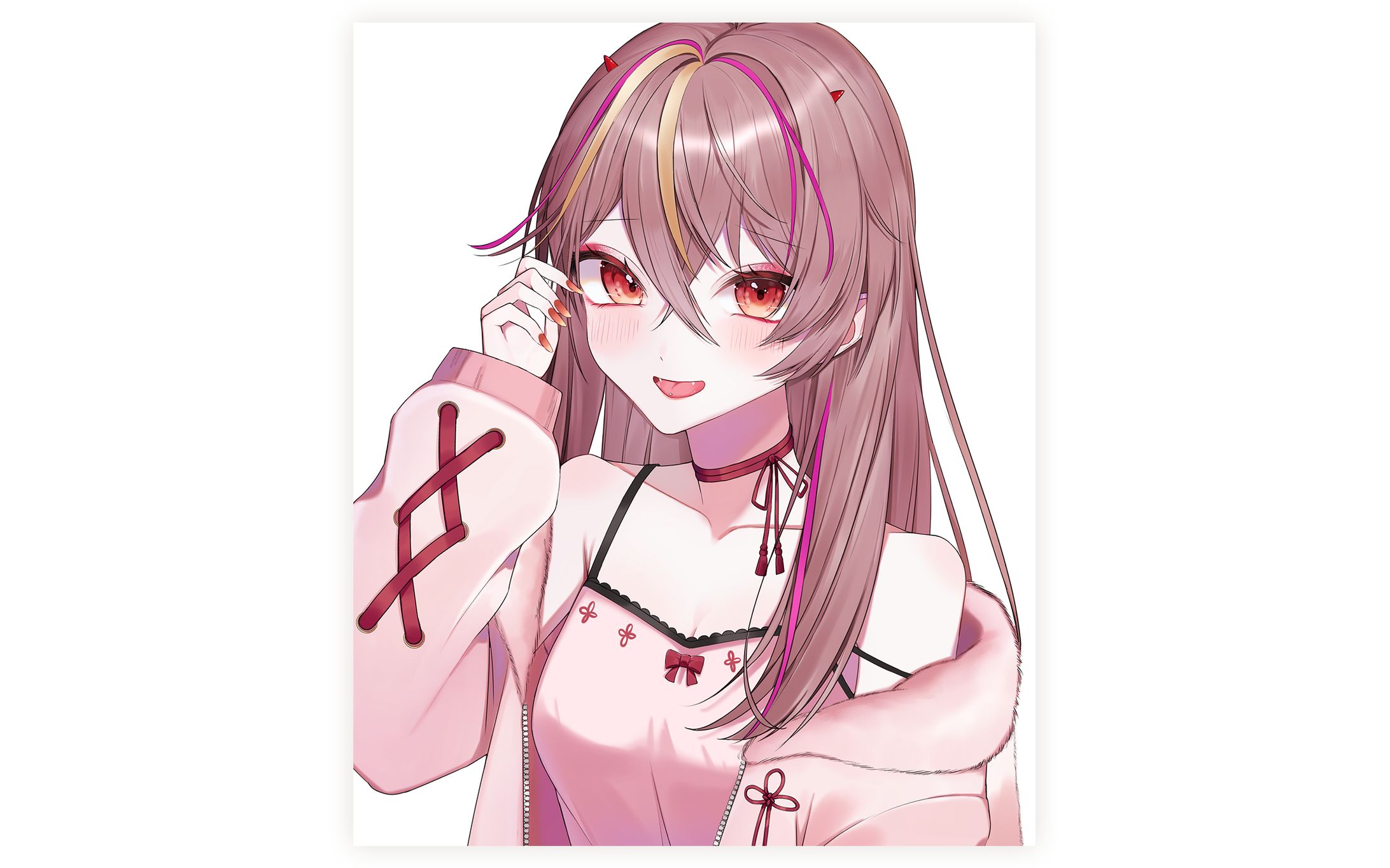 バストアップイラスト/メラ・アカル様-1