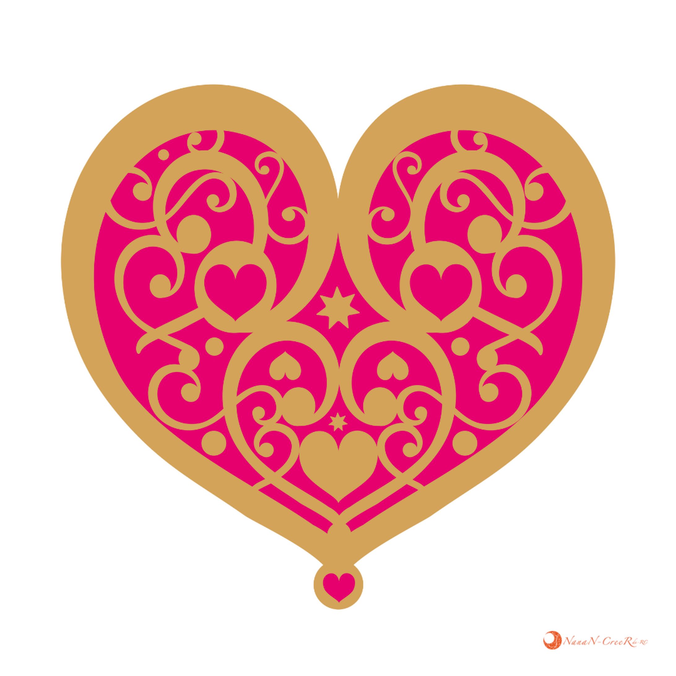 original pattern antique heart-1