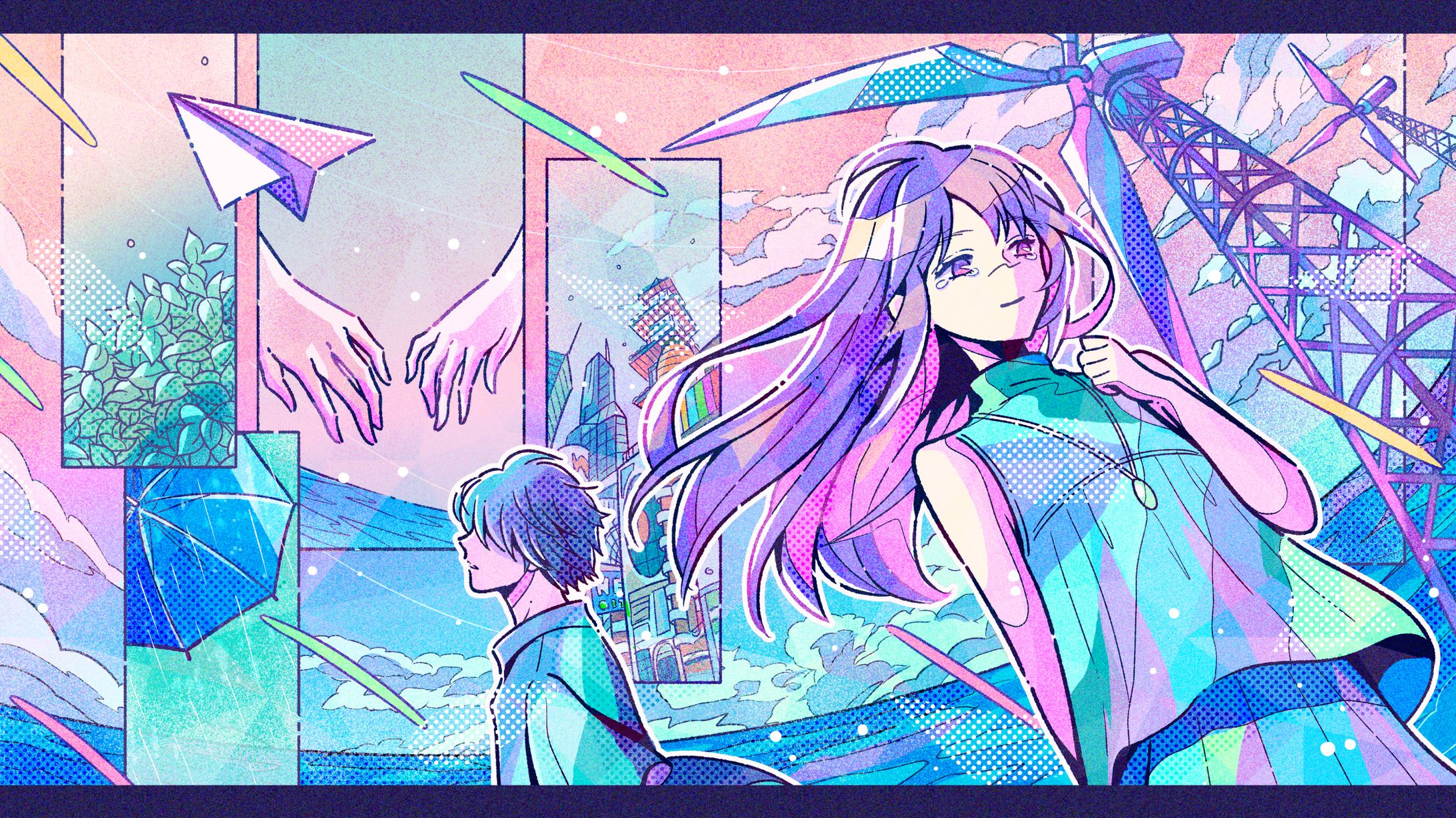 【お仕事】MUSIC ON! TV様「Newtro」MVイラスト-1