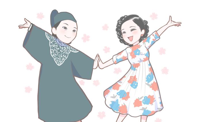 culture、カラーイラスト